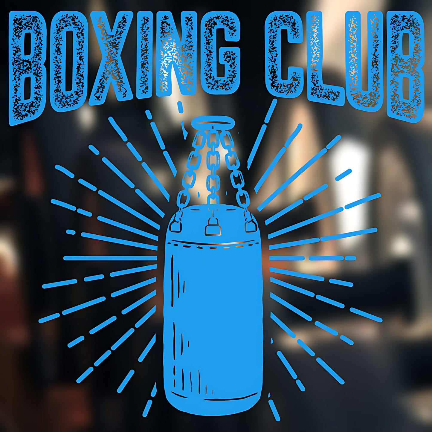 Boxing Gloves on Display Wall Sticker Gym Fitness Art Decal