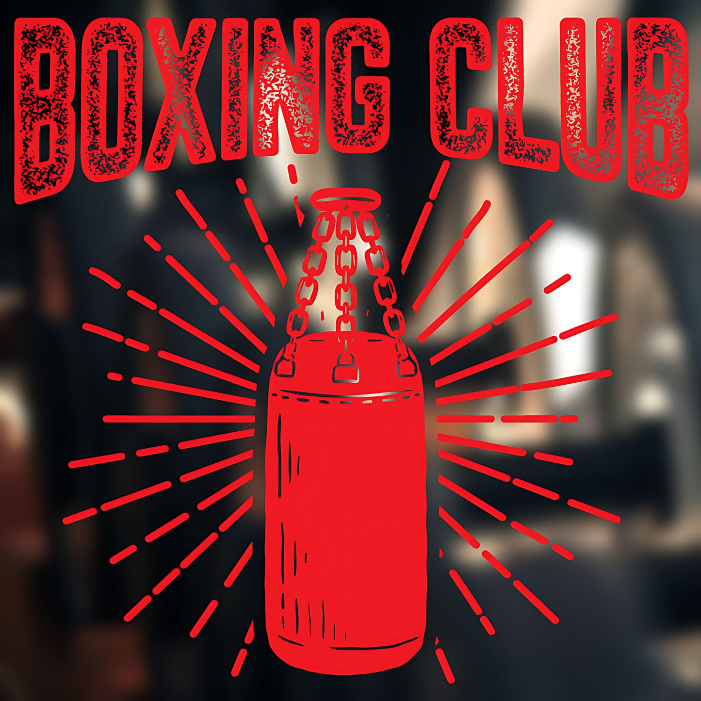 Boxing Gloves on Display Wall Sticker Gym Fitness Art Decal