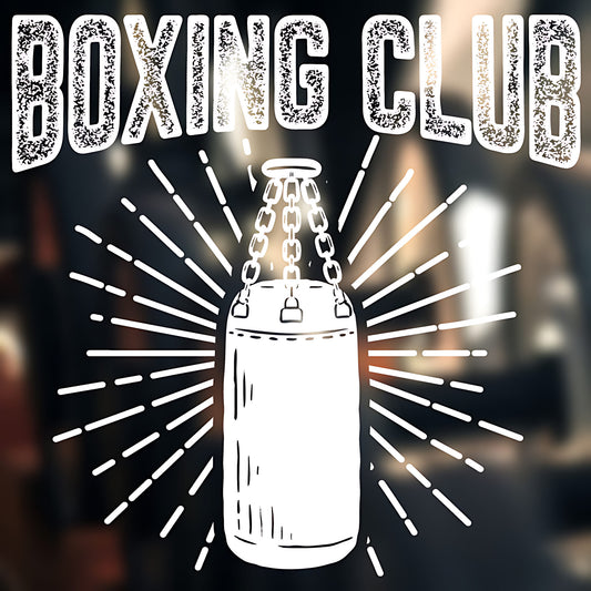 Boxing Gloves on Display Wall Sticker Gym Fitness Art Decal