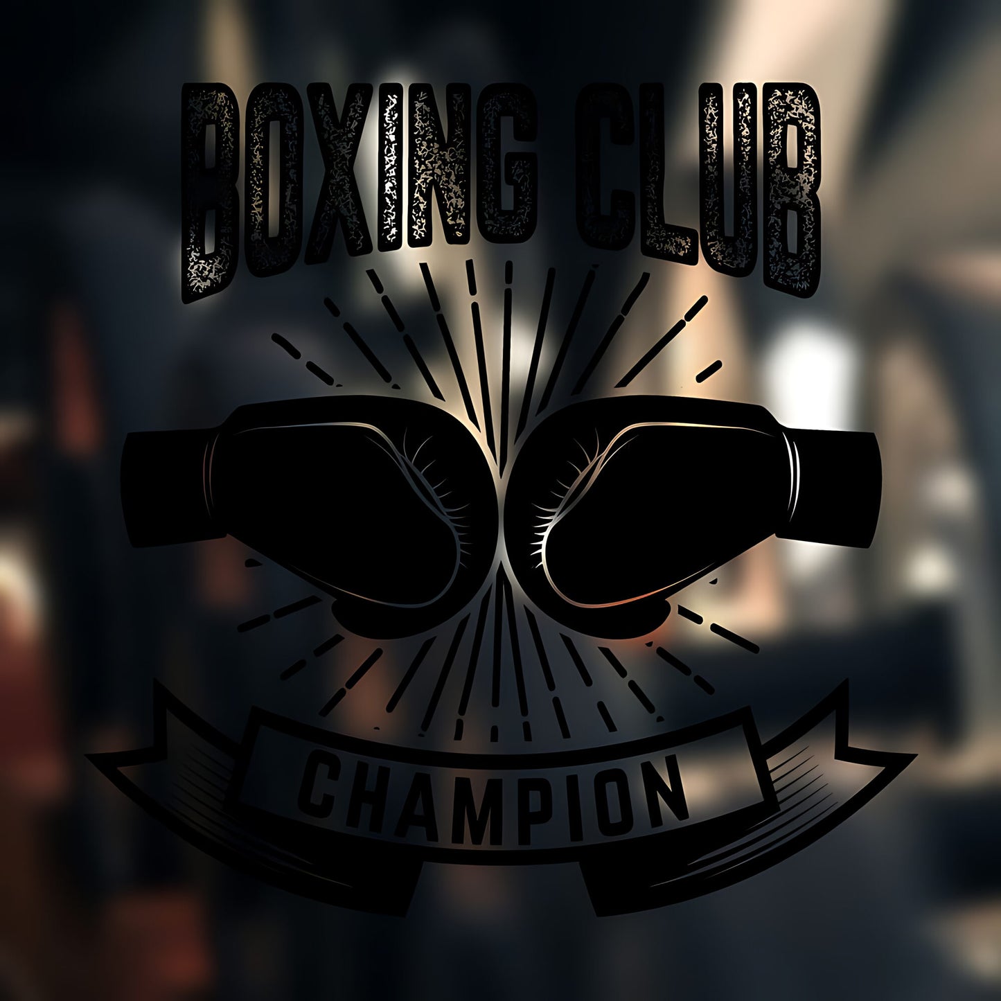Boxing Power Punch Wall Sticker Gym Fitness Sports Graphics