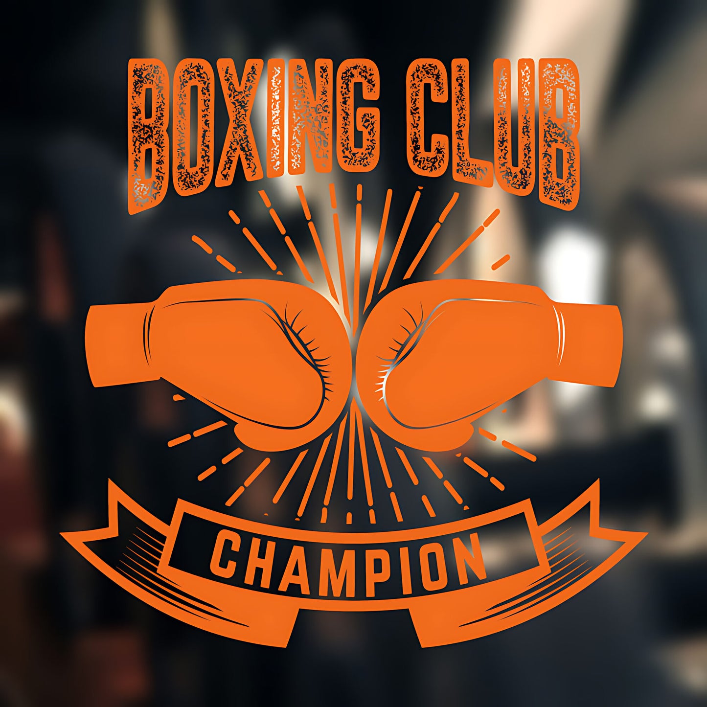 Boxing Power Punch Wall Sticker Gym Fitness Sports Graphics
