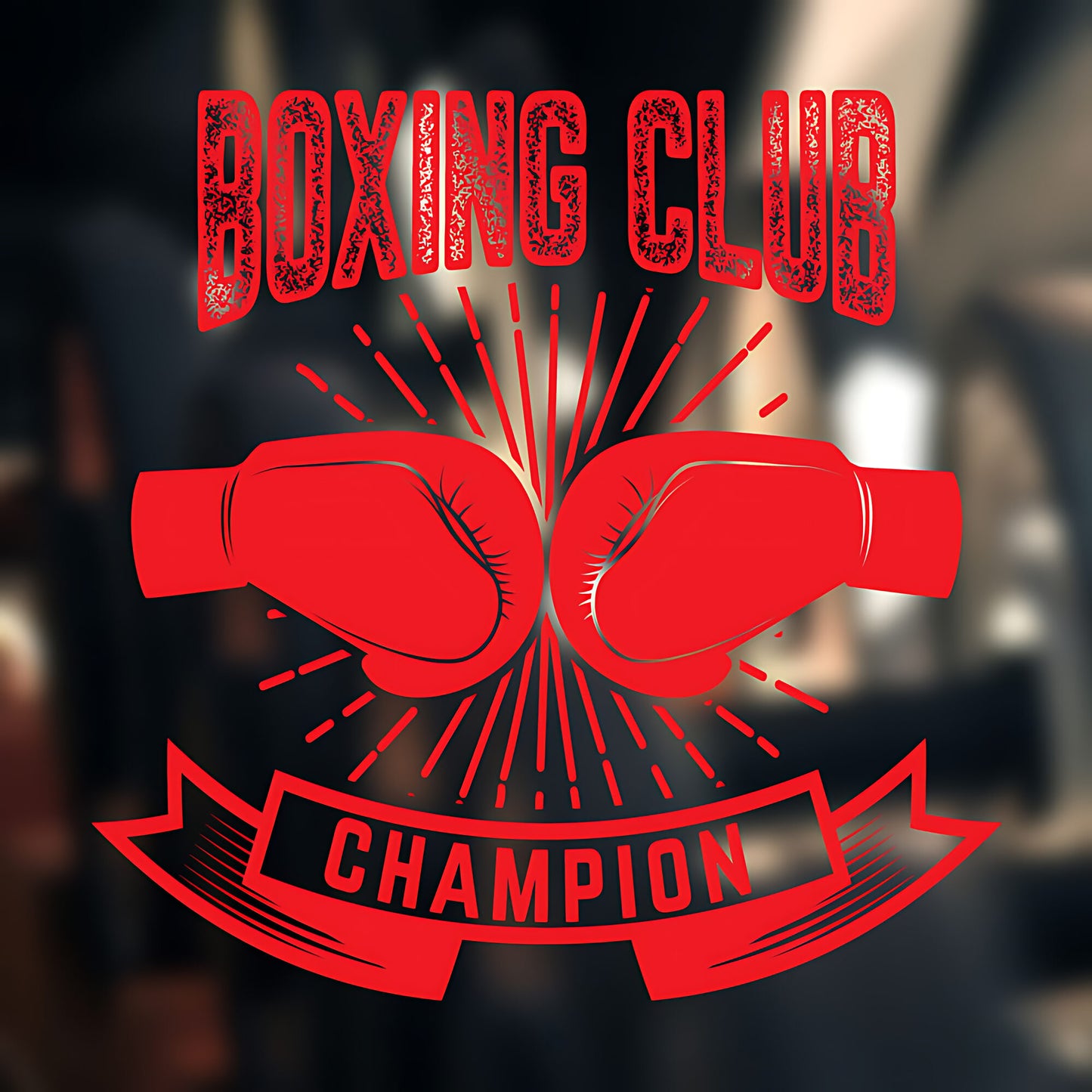 Boxing Power Punch Wall Sticker Gym Fitness Sports Graphics