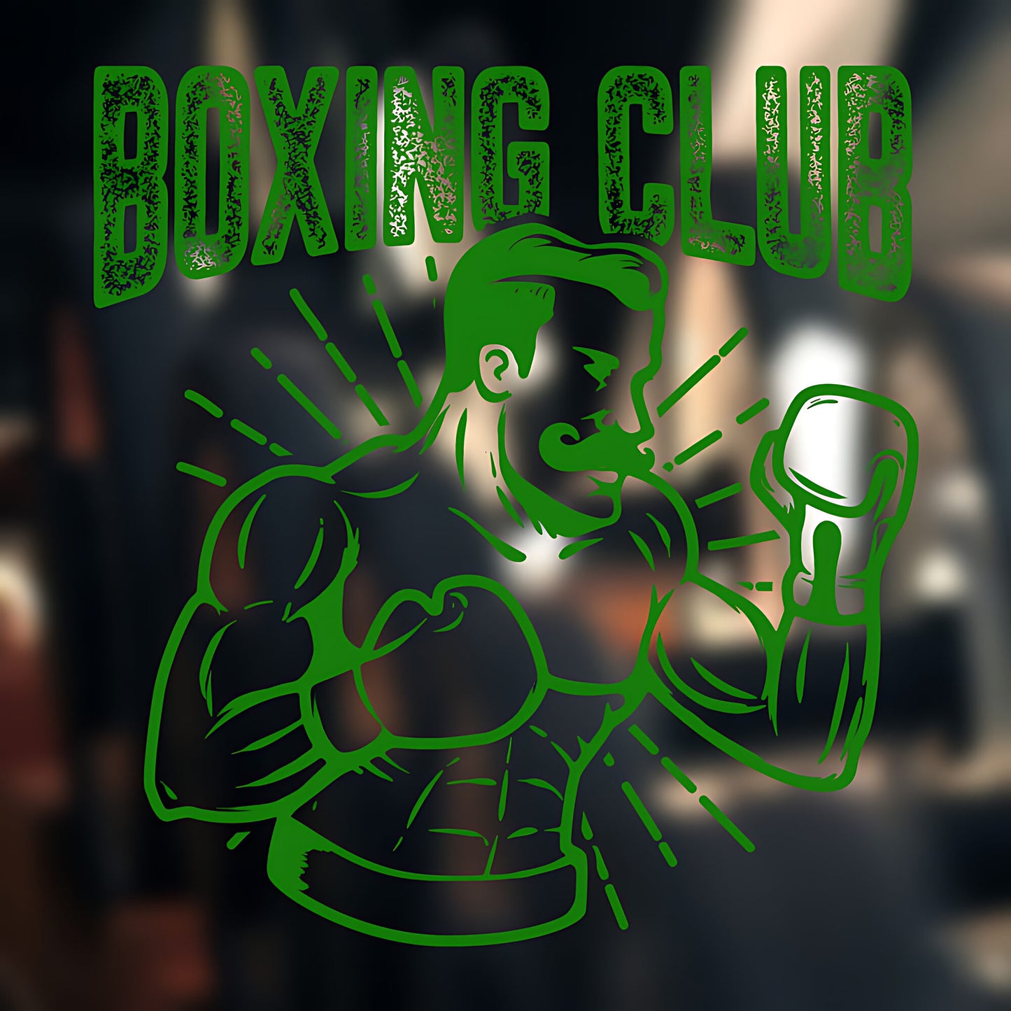 Boxing Champion Wall Sticker Gym Club Fitness Sports Decal