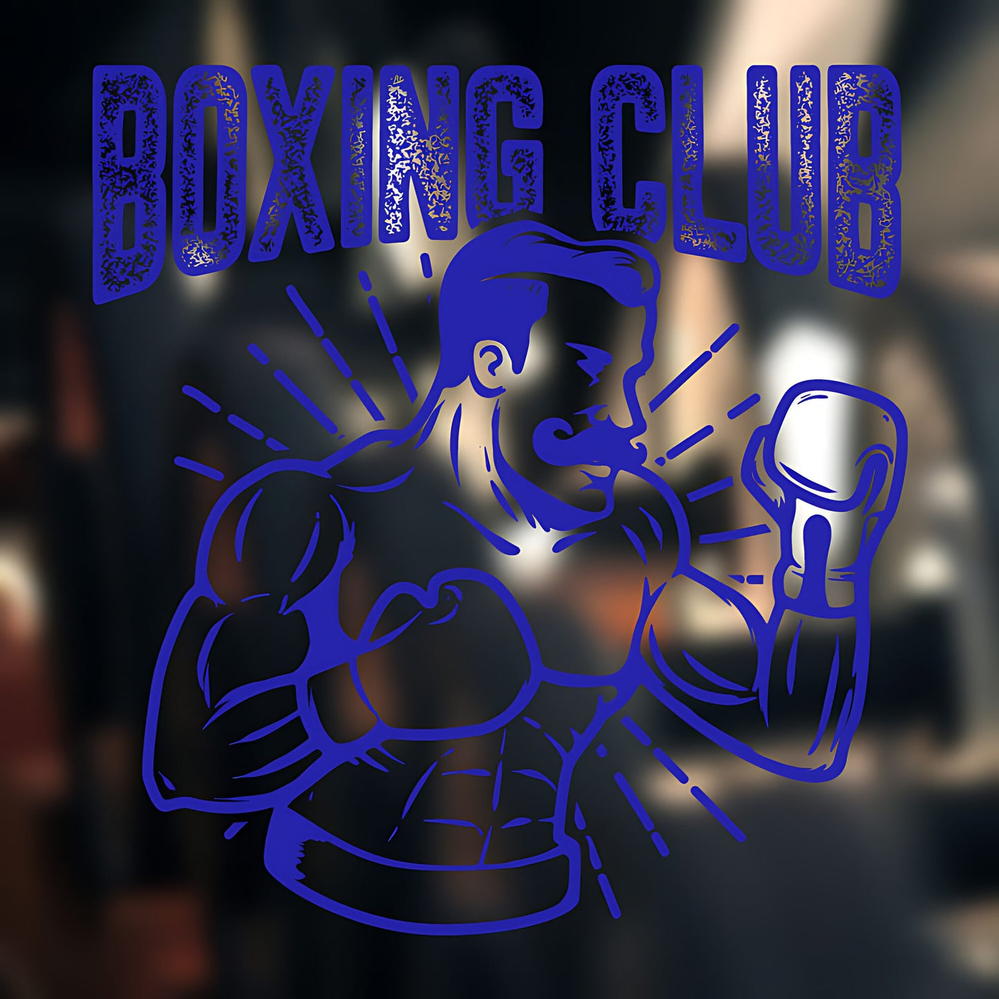 Boxing Champion Wall Sticker Gym Club Fitness Sports Decal