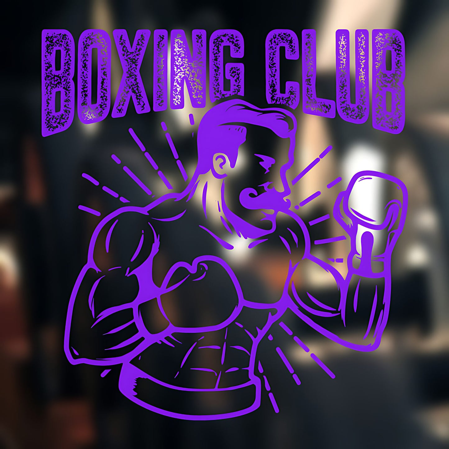 Boxing Champion Wall Sticker Gym Club Fitness Sports Decal