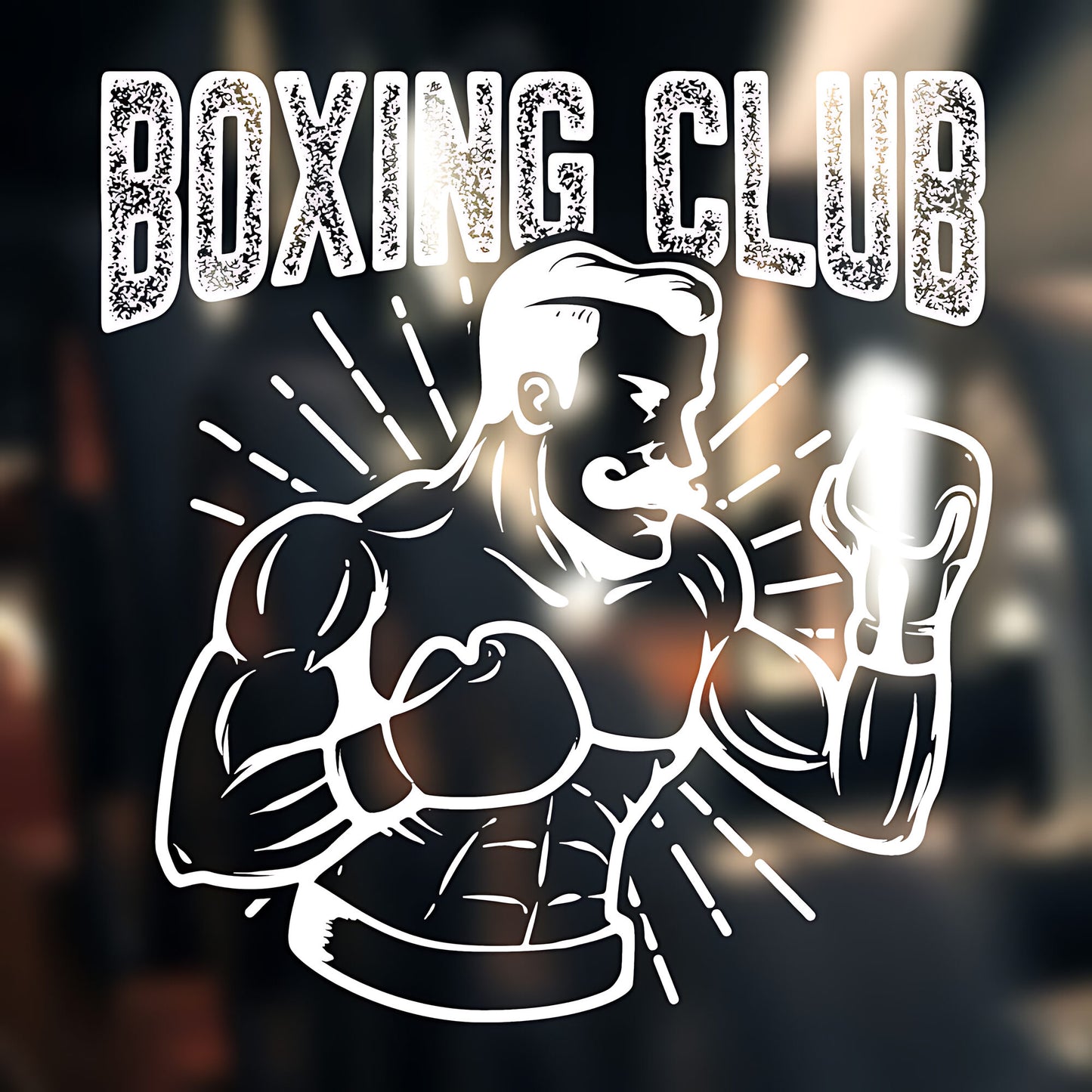 Boxing Champion Wall Sticker Gym Club Fitness Sports Decal