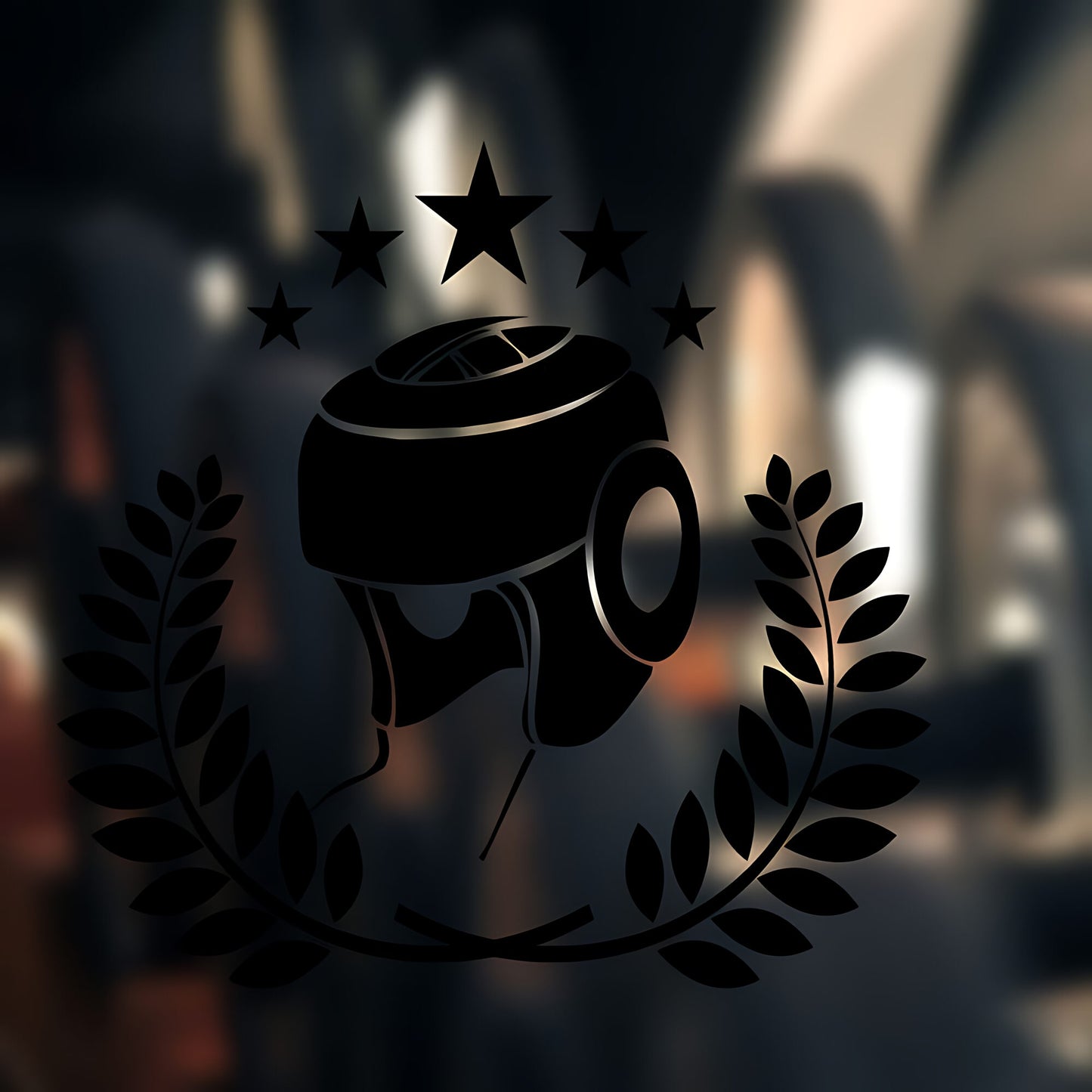 Boxing Gloves in Action Wall Sticker Gym Fitness Sports Art