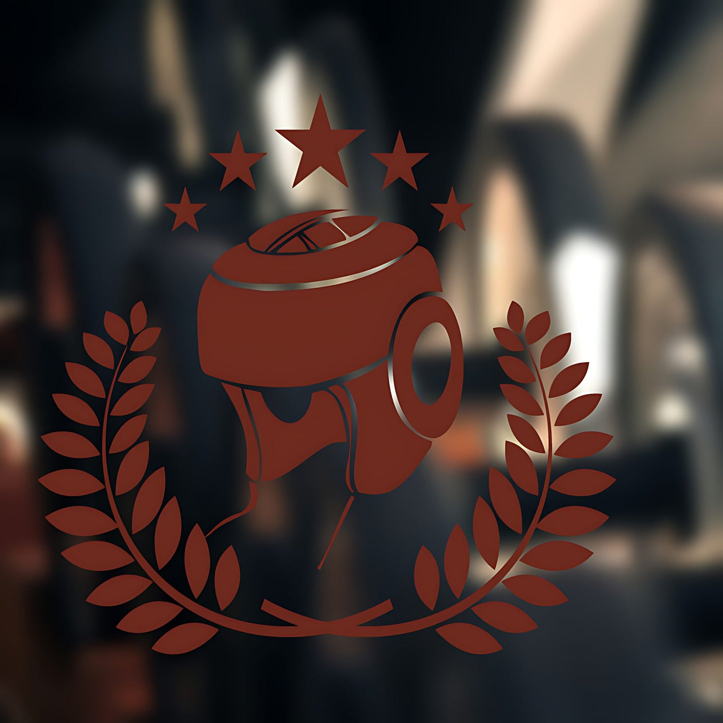 Boxing Gloves in Action Wall Sticker Gym Fitness Sports Art