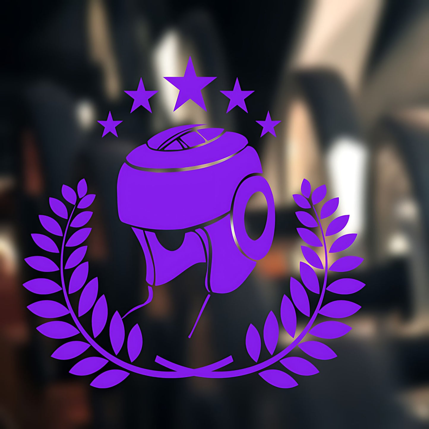 Boxing Gloves in Action Wall Sticker Gym Fitness Sports Art