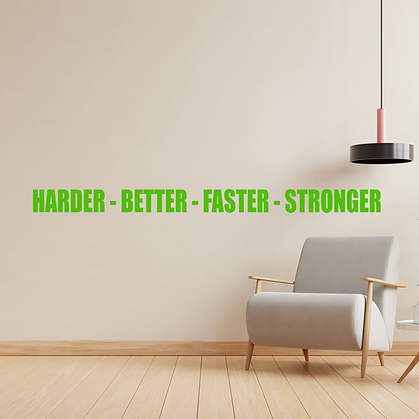 Harder Better Faster Stronger Gym Wall Sticker