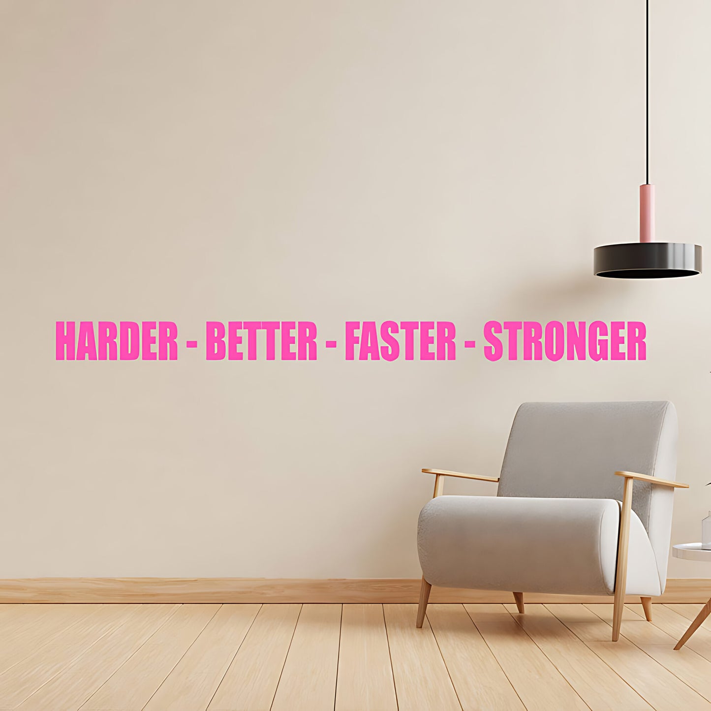 Harder Better Faster Stronger Gym Wall Sticker