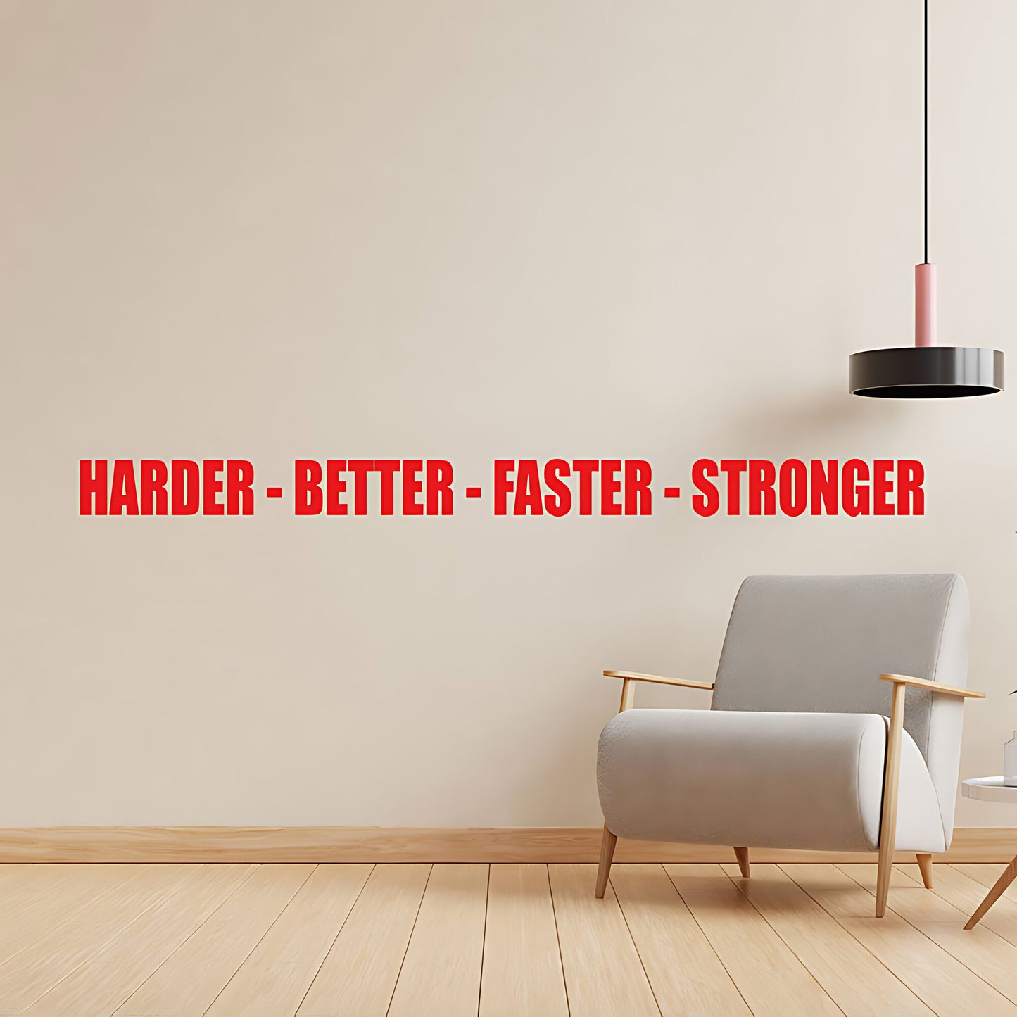 Harder Better Faster Stronger Gym Wall Sticker