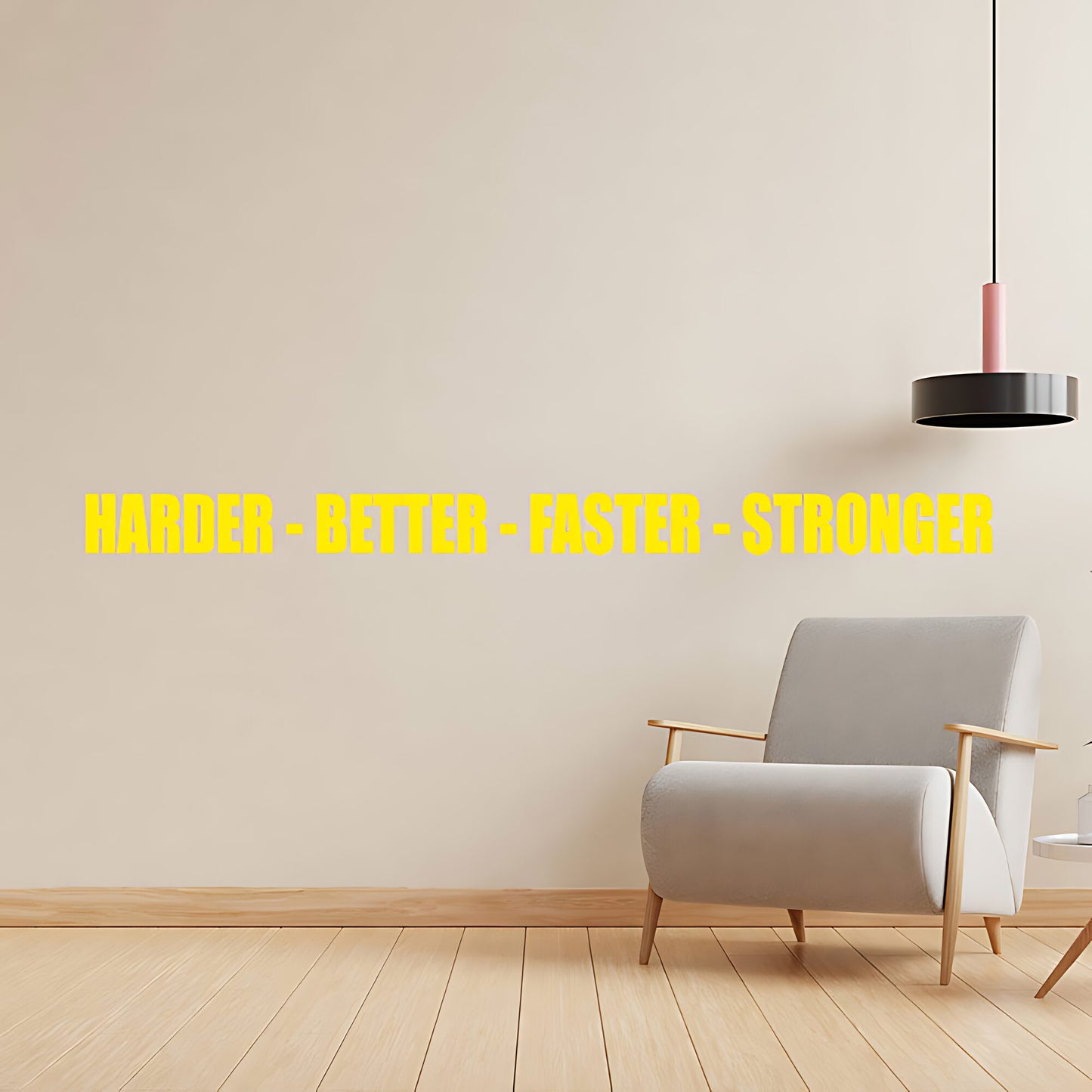 Harder Better Faster Stronger Gym Wall Sticker