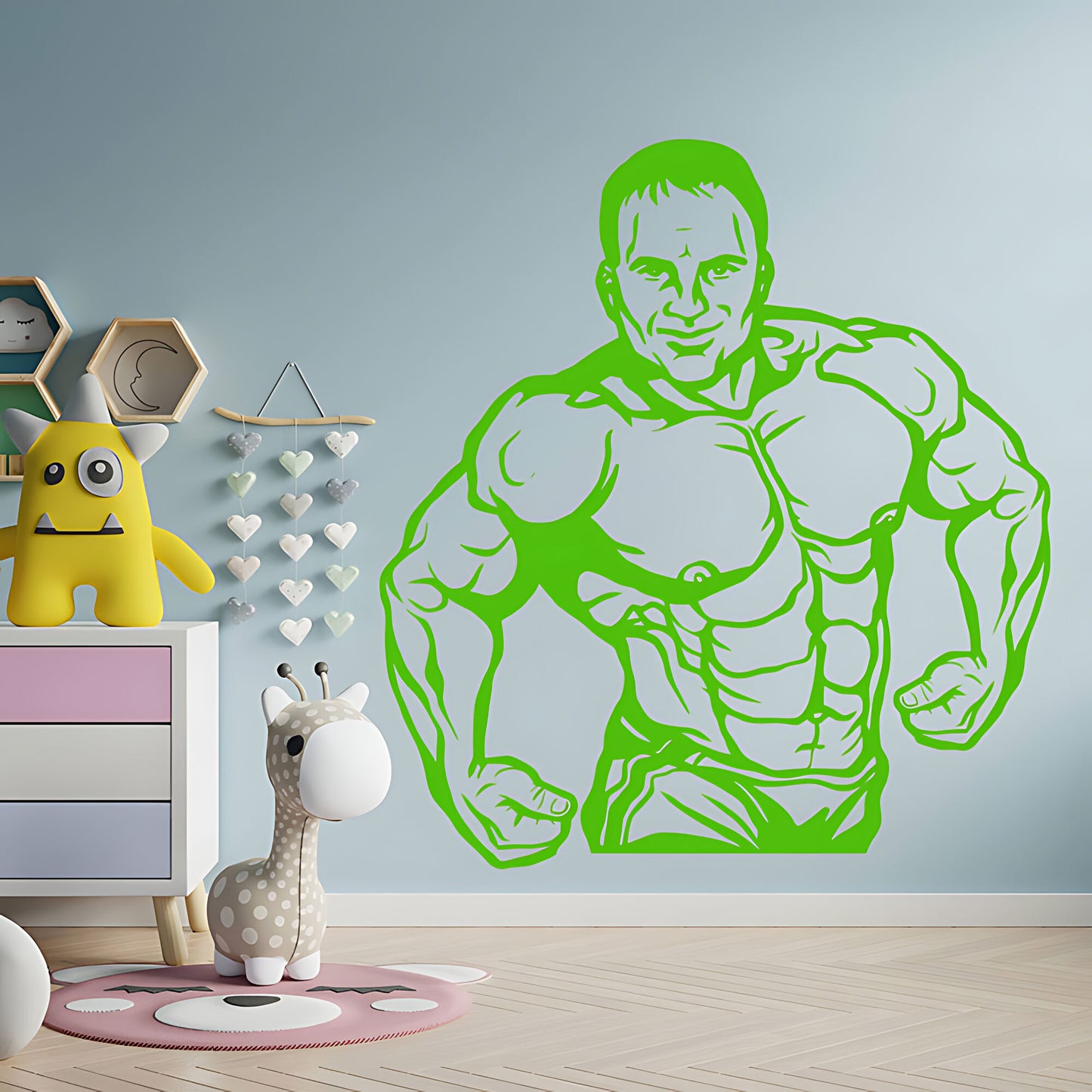 Fitness Gym Exercise Wall Sticker - Bodybuilding Decal