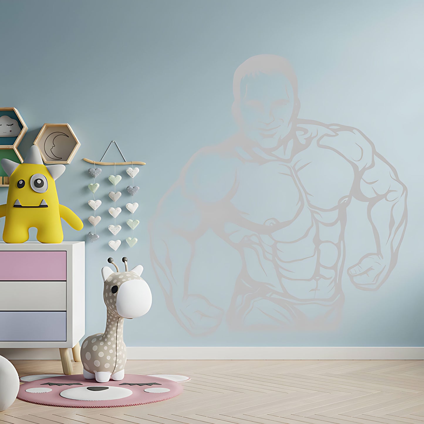 Fitness Gym Exercise Wall Sticker - Bodybuilding Decal