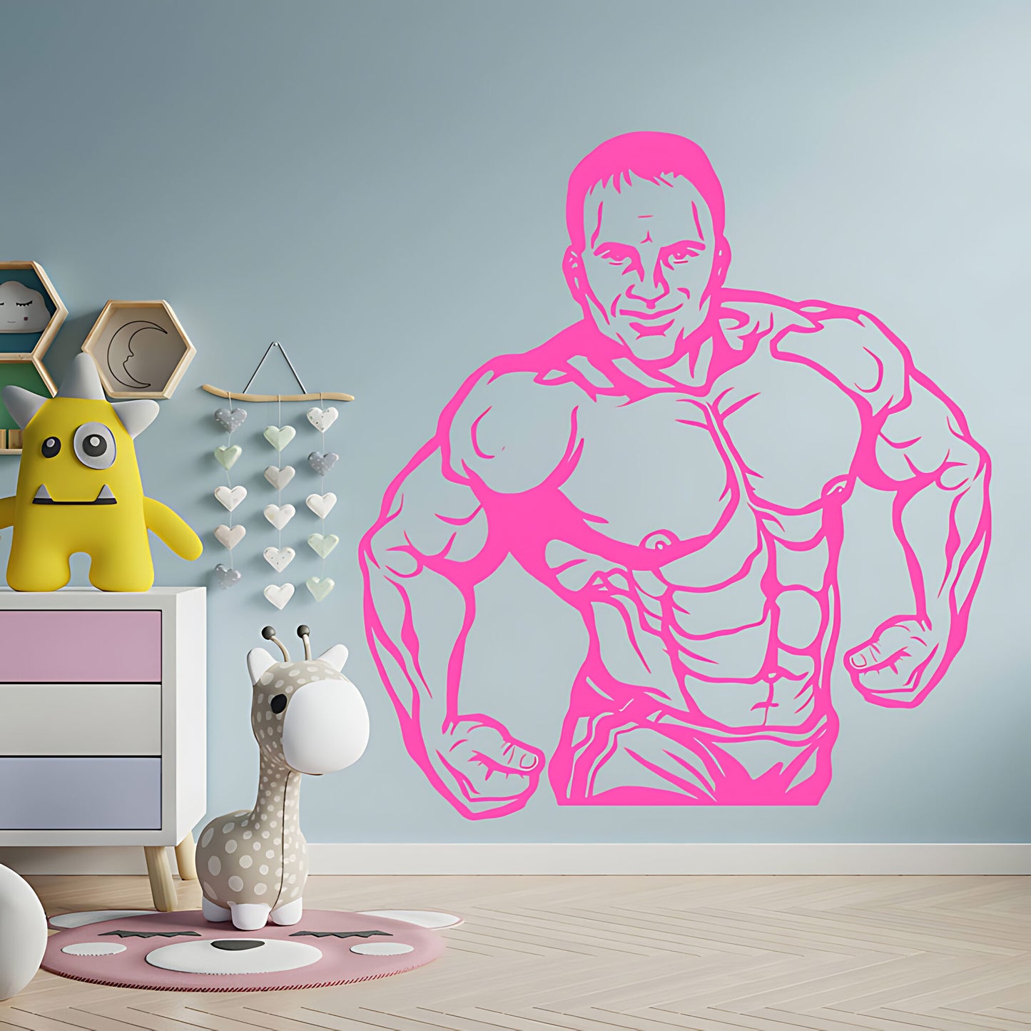 Fitness Gym Exercise Wall Sticker - Bodybuilding Decal