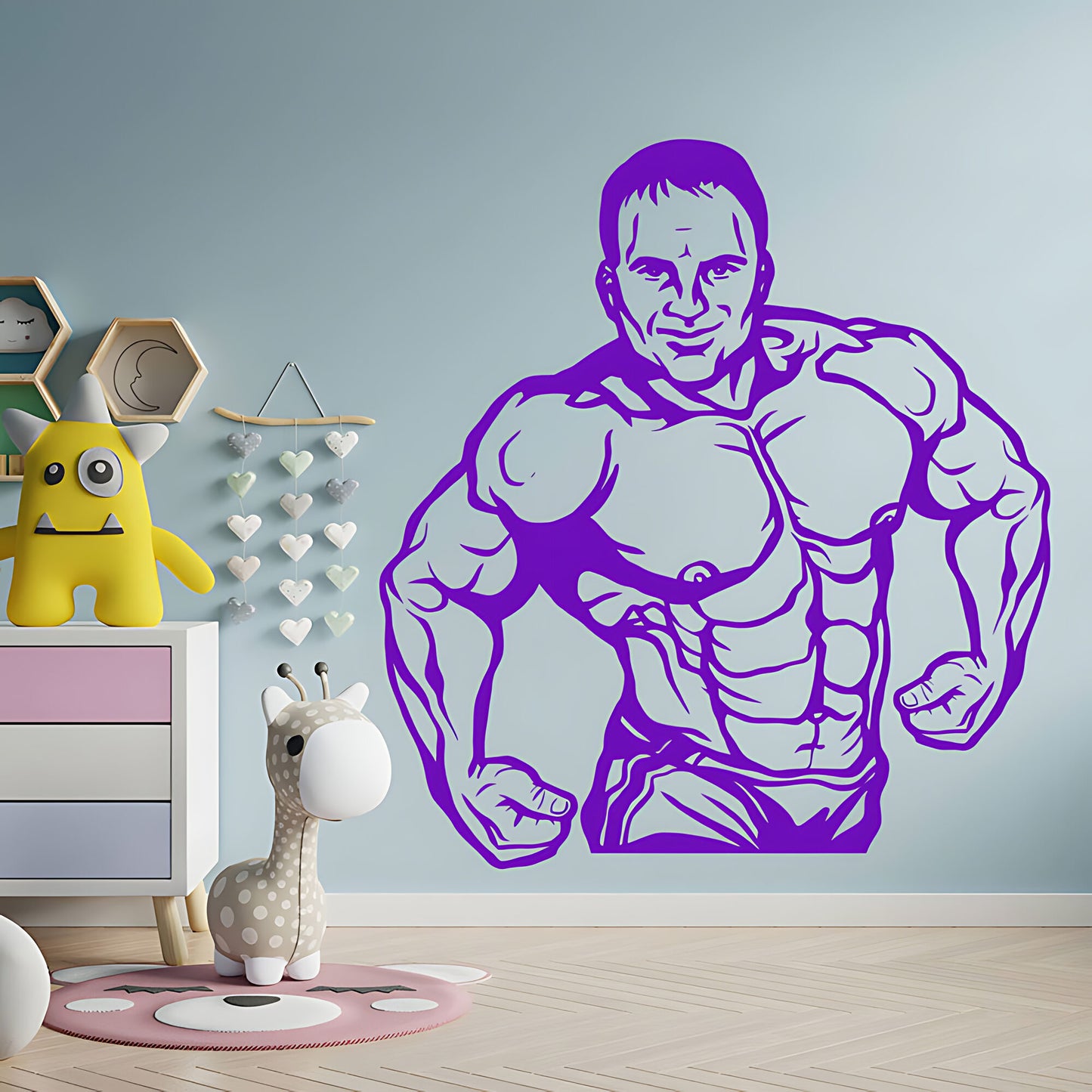 Fitness Gym Exercise Wall Sticker - Bodybuilding Decal