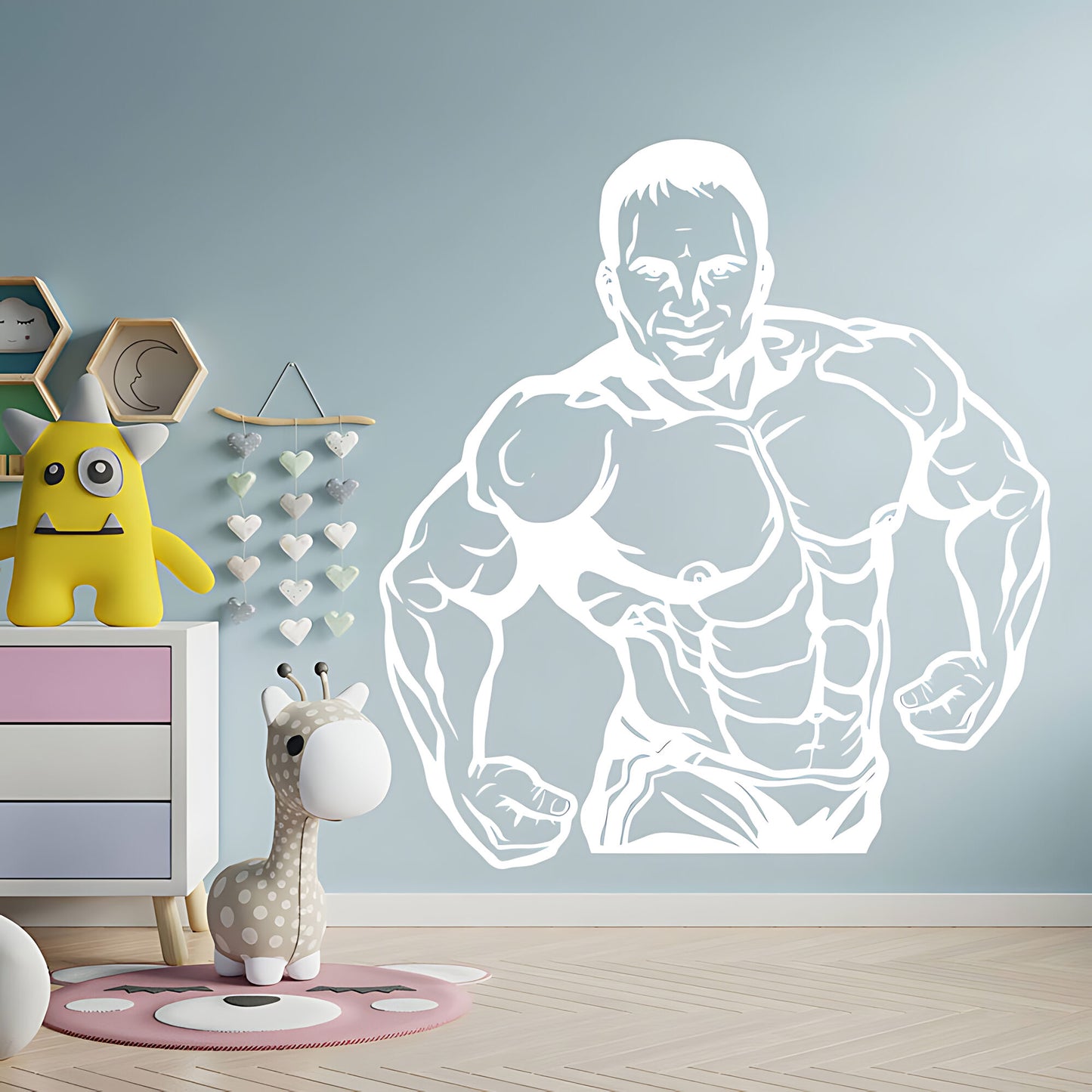 Fitness Gym Exercise Wall Sticker - Bodybuilding Decal