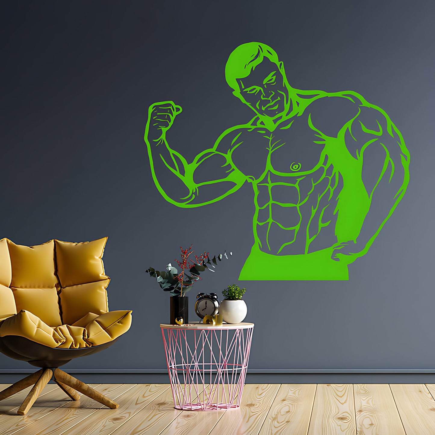 Fitness Gym Exercise Wall Art Stickers Decals Graphics Vinyl Weights