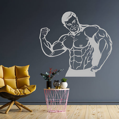 Fitness Gym Exercise Wall Art Stickers Decals Graphics Vinyl Weights