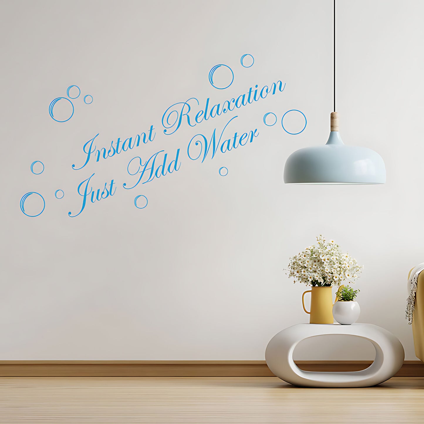 Instant Relaxation, Just Add Water Bathroom Wall Sticker Quote