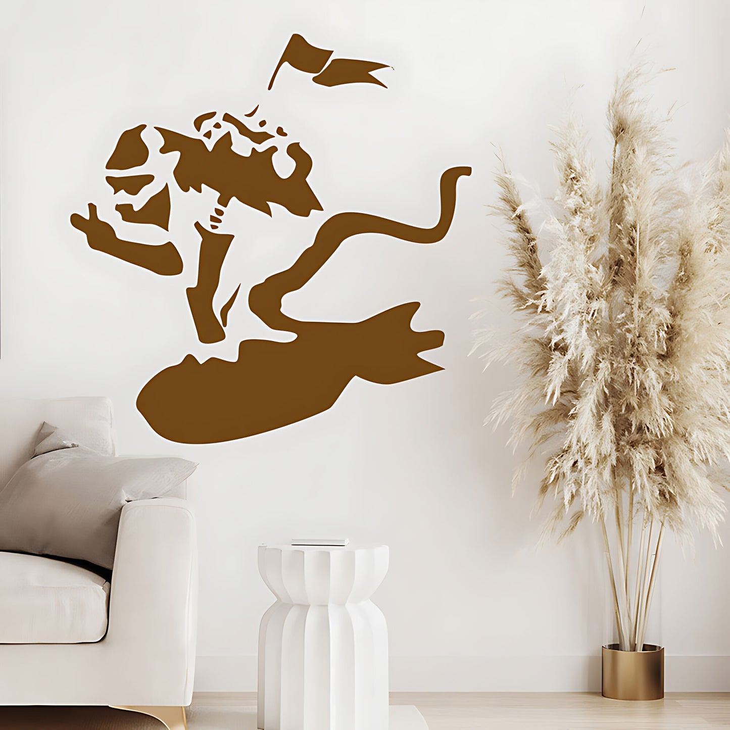 Surf Monkey Art Decals - Banksy Wall Stickers