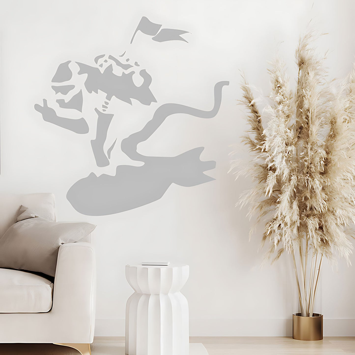 Surf Monkey Art Decals - Banksy Wall Stickers