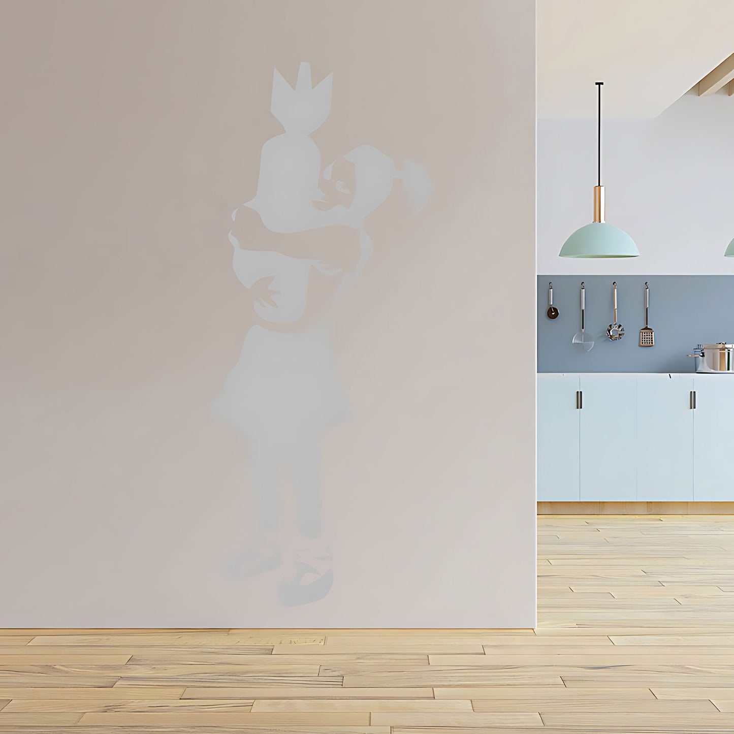 Bomber Girl Wall Stickers - Banksy Art