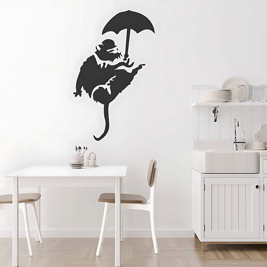 Banksy Rat Art Decals Wall Sticker