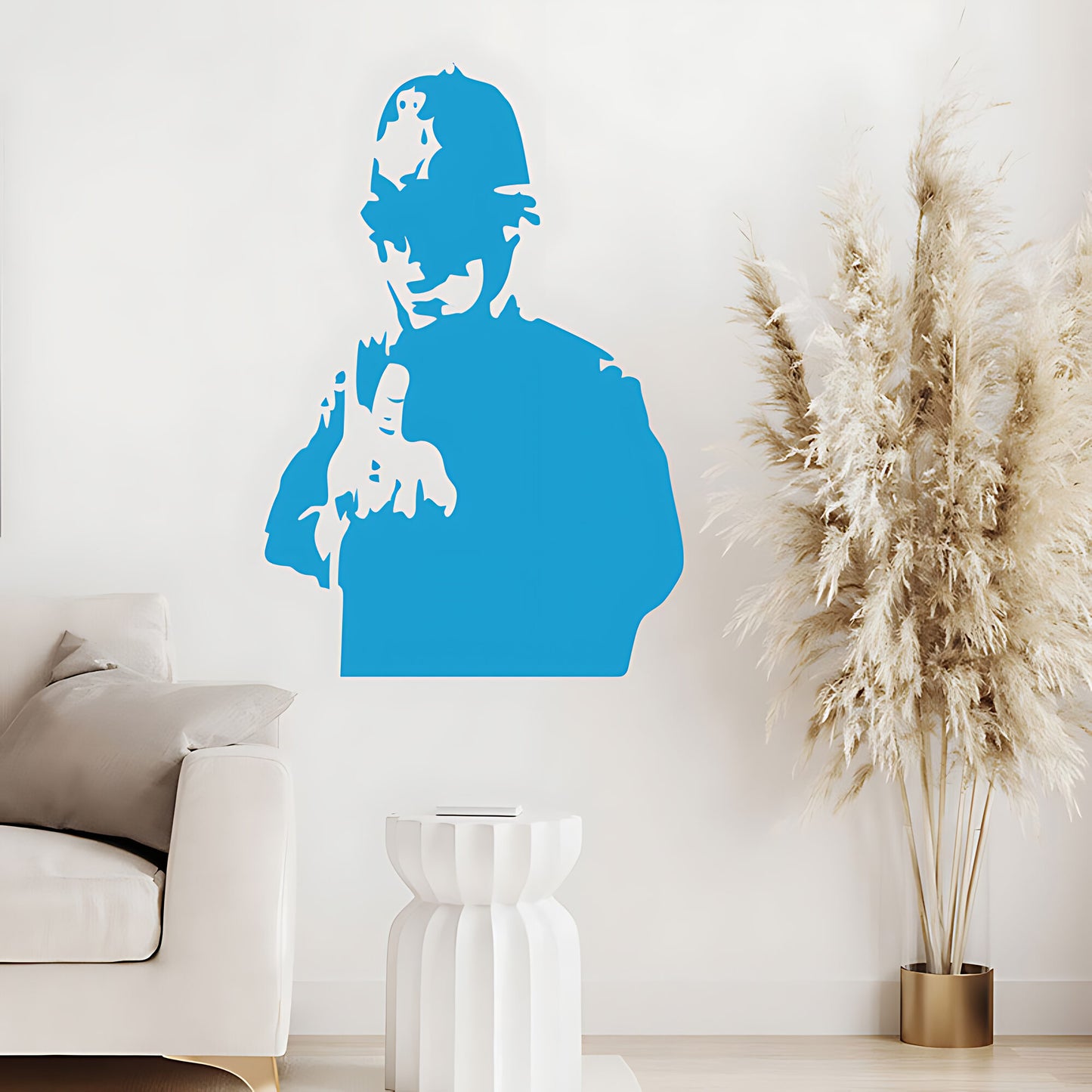 Banksy Rude Copper Wall Sticker – British Police Officer Graffiti Decal