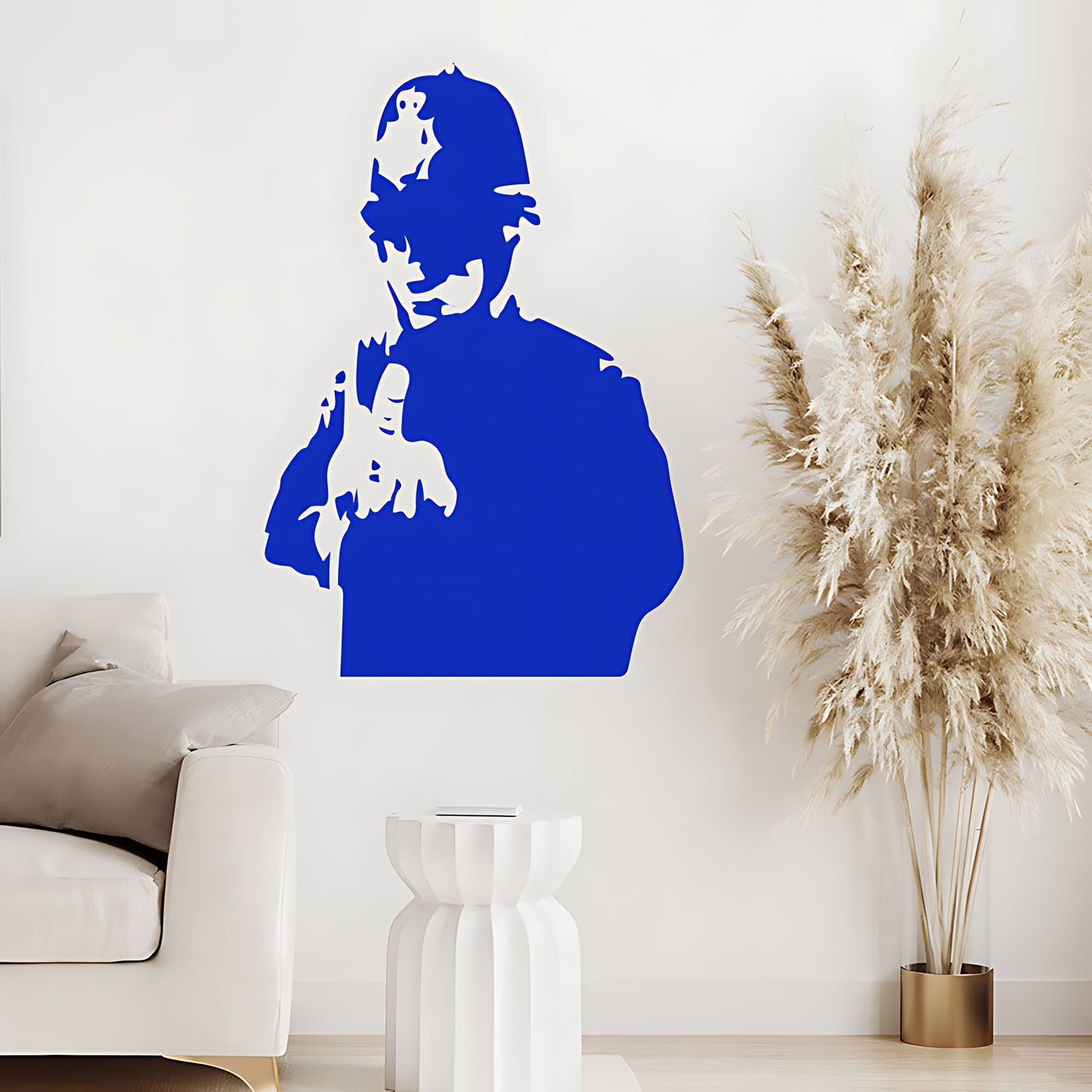 Banksy Rude Copper Wall Sticker – British Police Officer Graffiti Decal