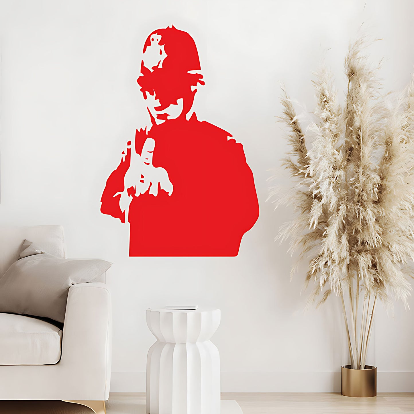 Banksy Rude Copper Wall Sticker – British Police Officer Graffiti Decal