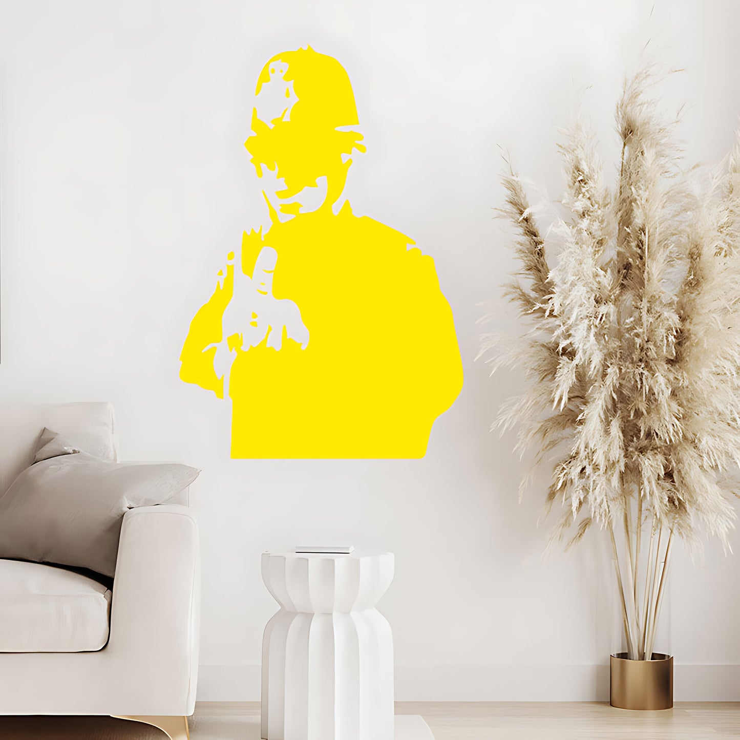Banksy Rude Copper Wall Sticker – British Police Officer Graffiti Decal