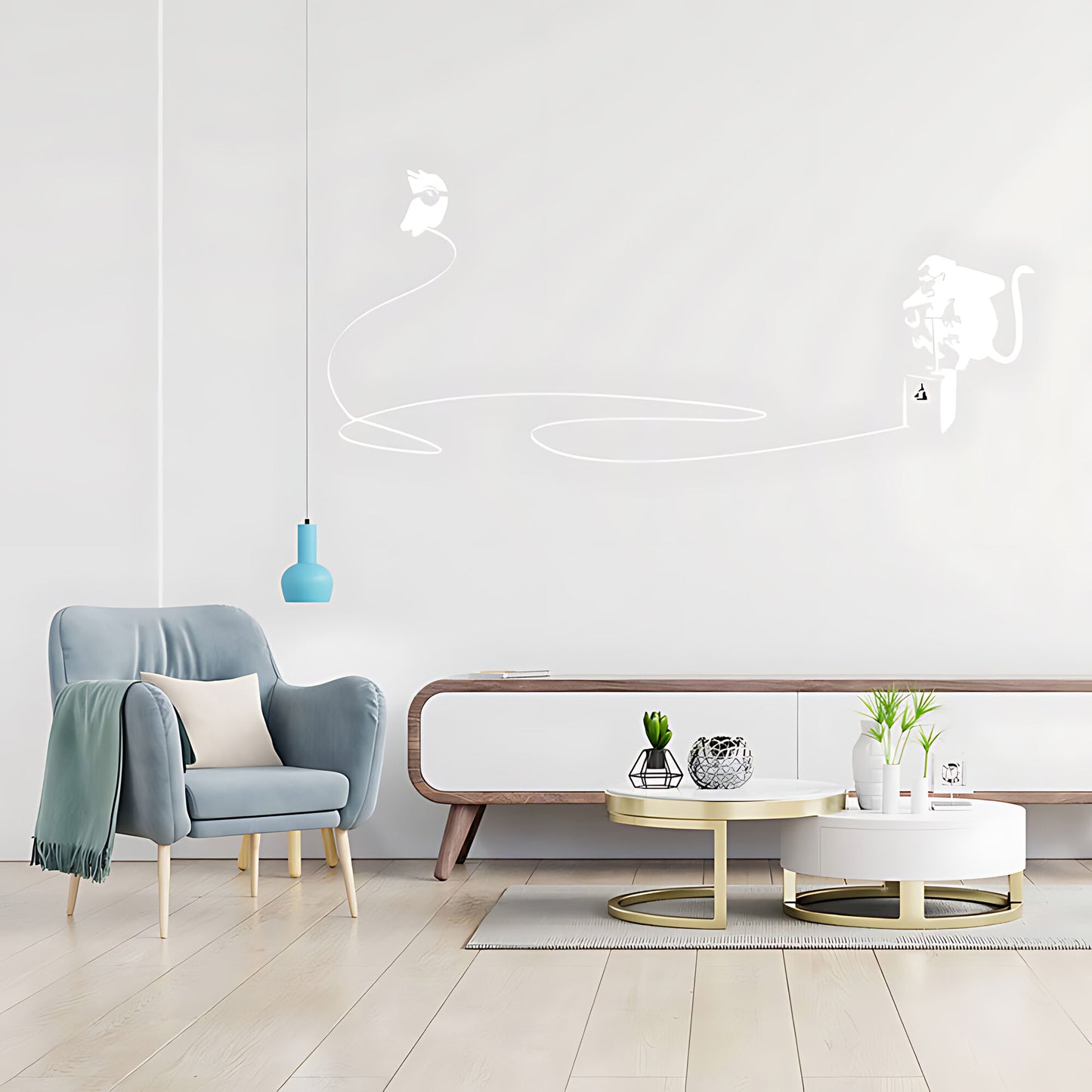 Monkey Detonator Wall Art Sticker Decal - Banksy Style
