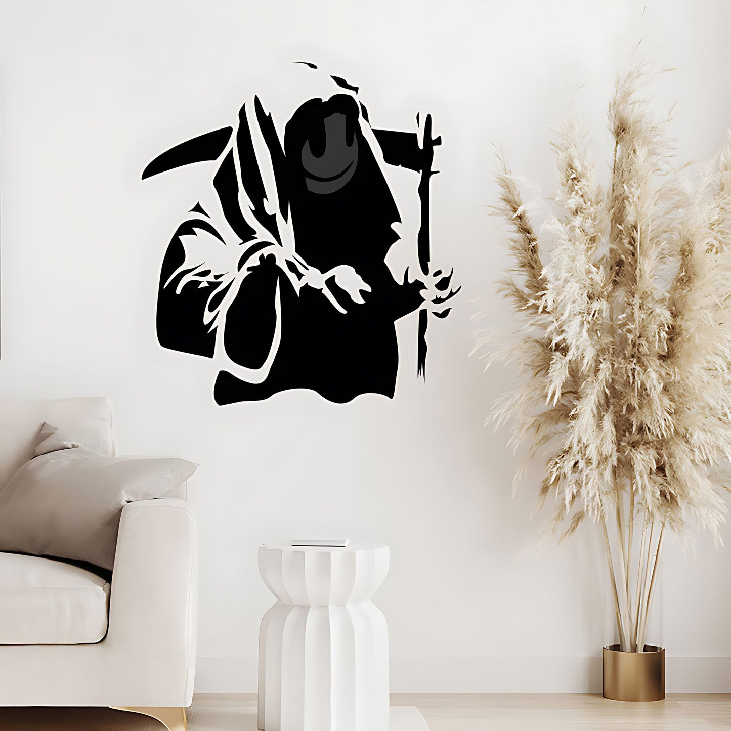Grin Reaper Wall Sticker Decal - Banksy Style