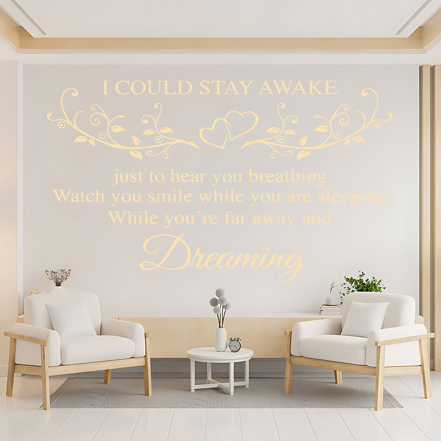 Aerosmith I Don't Want to Miss a Thing Lyrics Wall Sticker – Music Decal