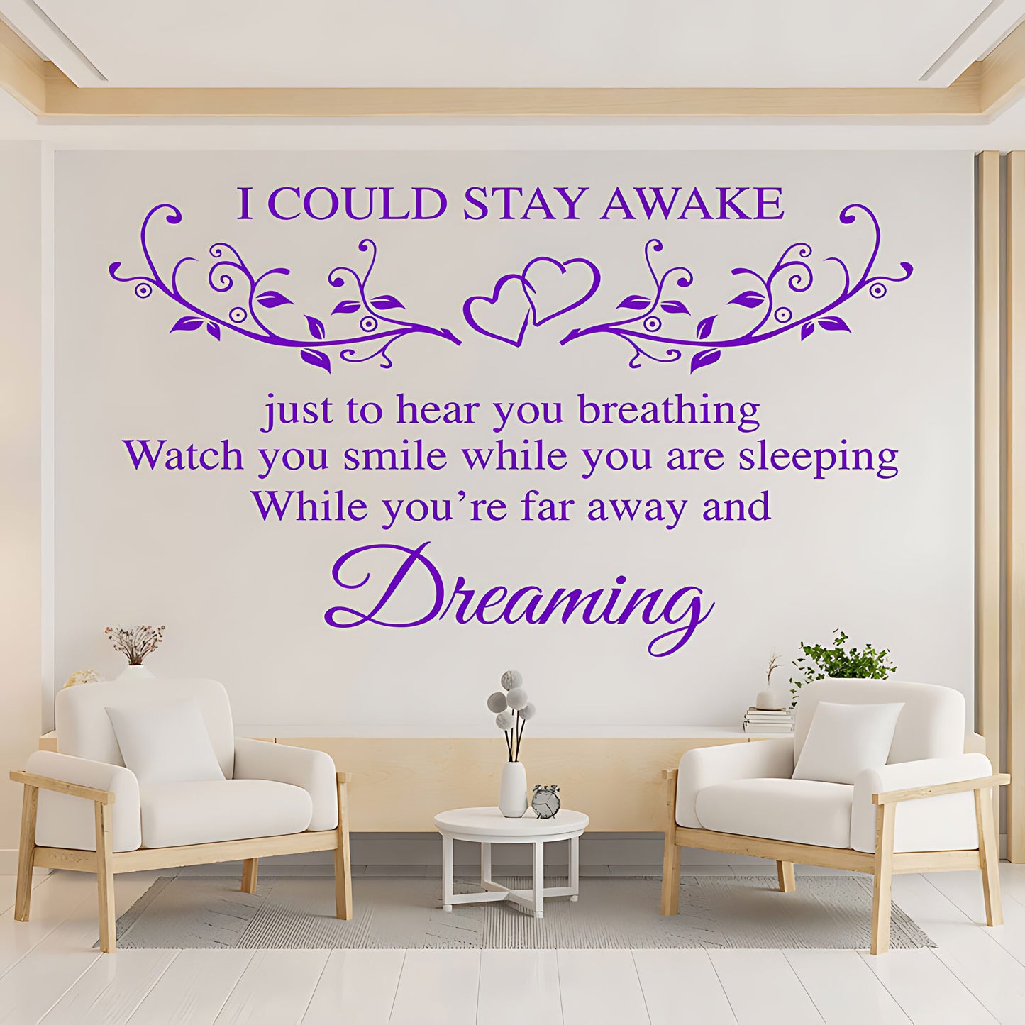 Aerosmith I Don't Want to Miss a Thing Lyrics Wall Sticker – Music Decal