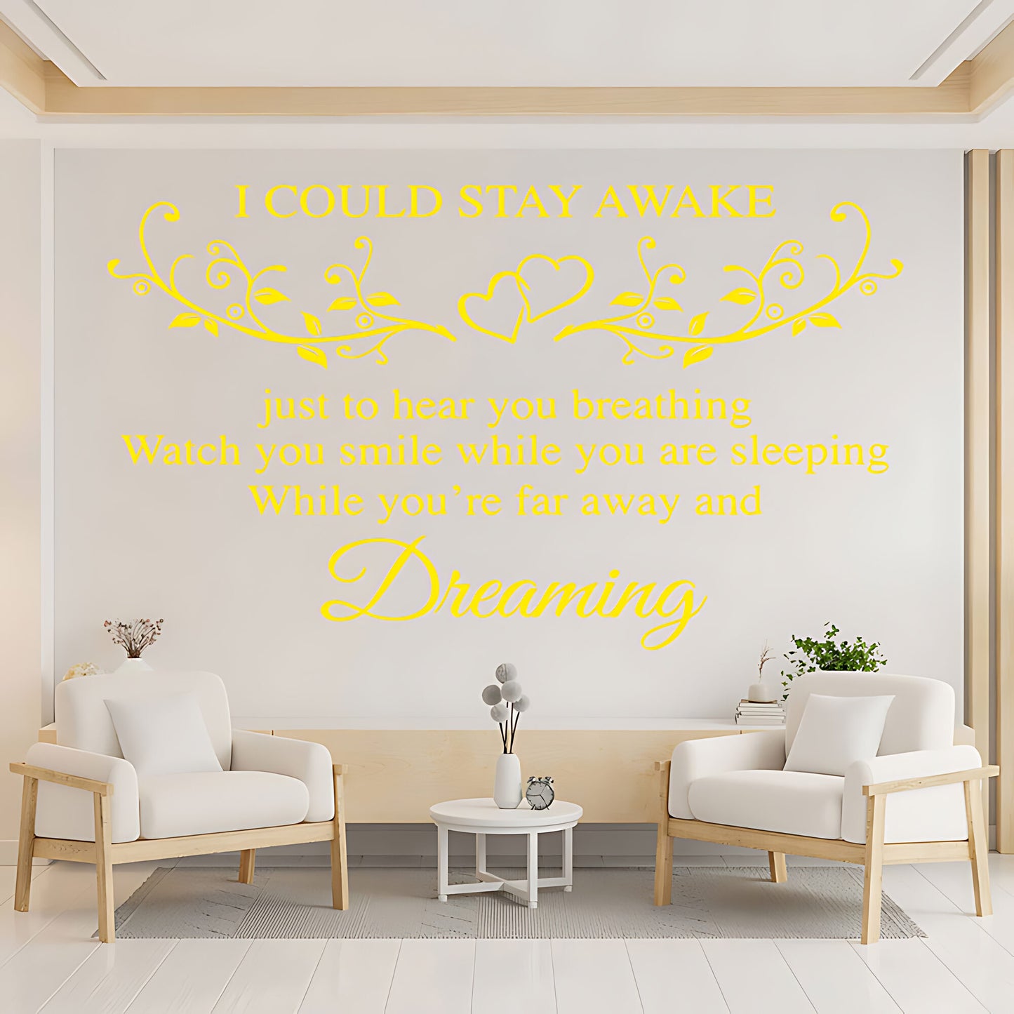 Aerosmith I Don't Want to Miss a Thing Lyrics Wall Sticker – Music Decal