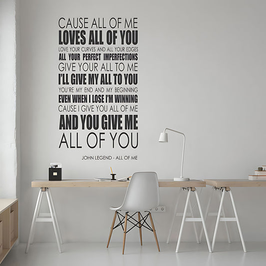 John Legend Wall Art Sticker