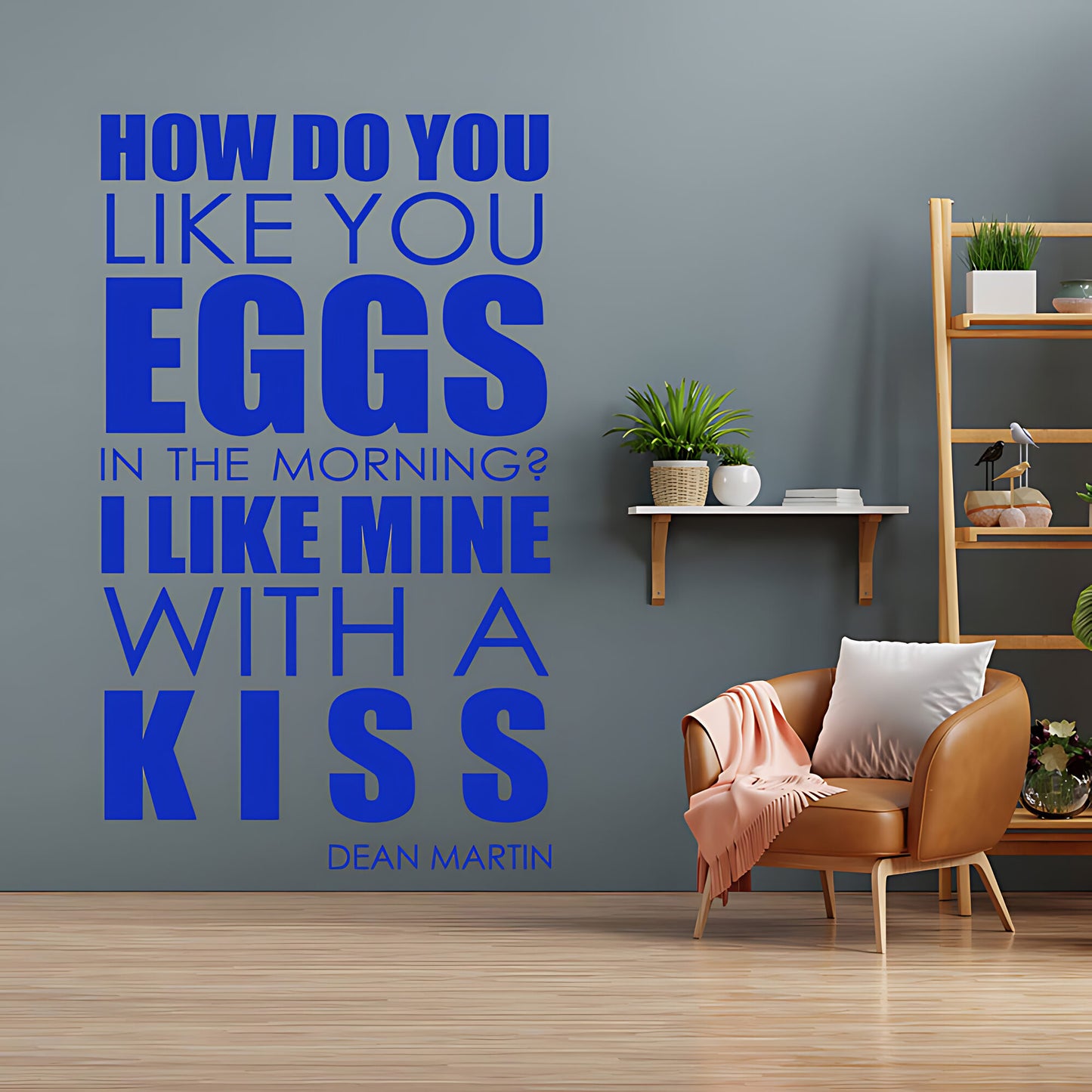 How Do You Like Your Eggs Wall Art Sticker - Lyrics Music Quote