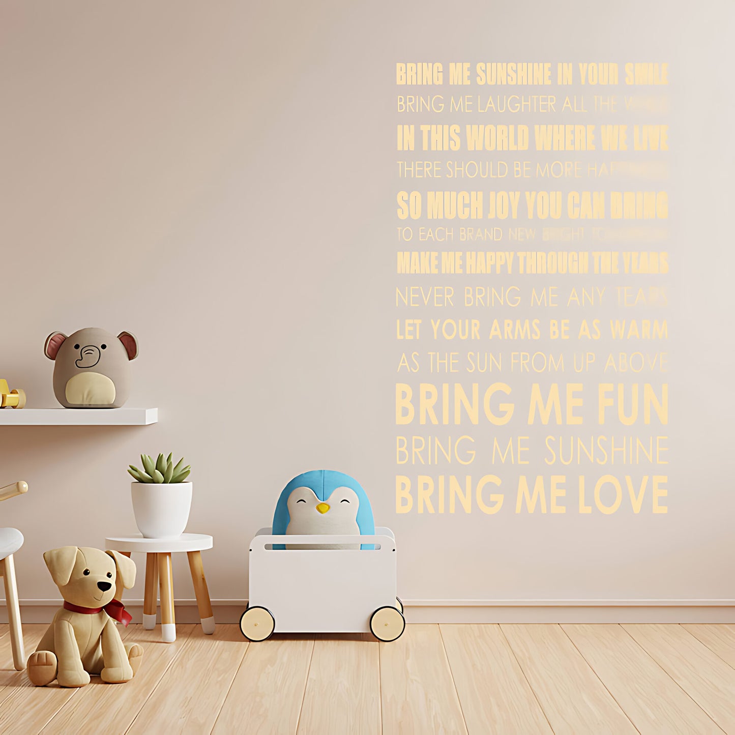 Bring Me Sunshine Song Lyrics Wall Sticker – Morecambe and Wise Music Decal