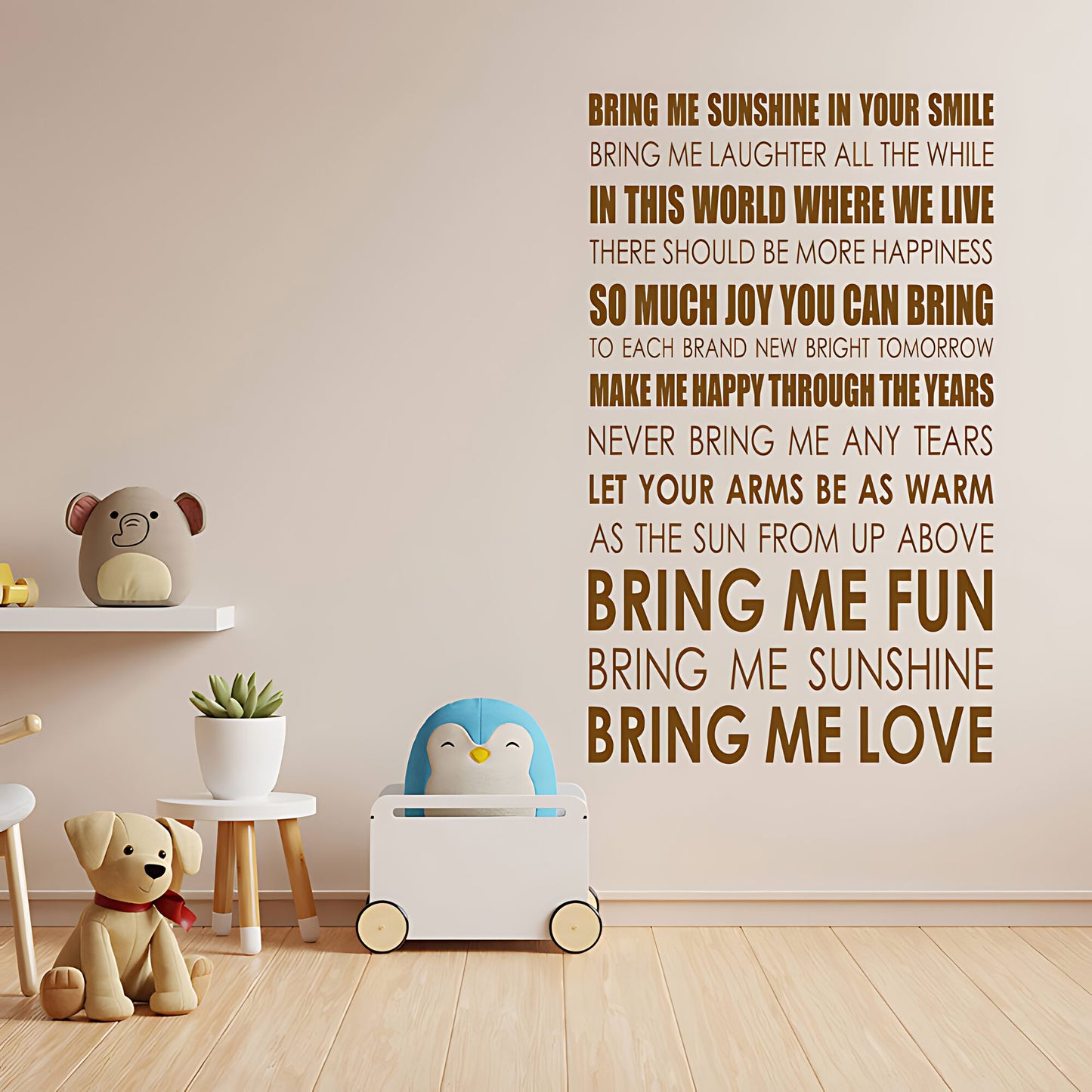 Bring Me Sunshine Song Lyrics Wall Sticker – Morecambe and Wise Music Decal
