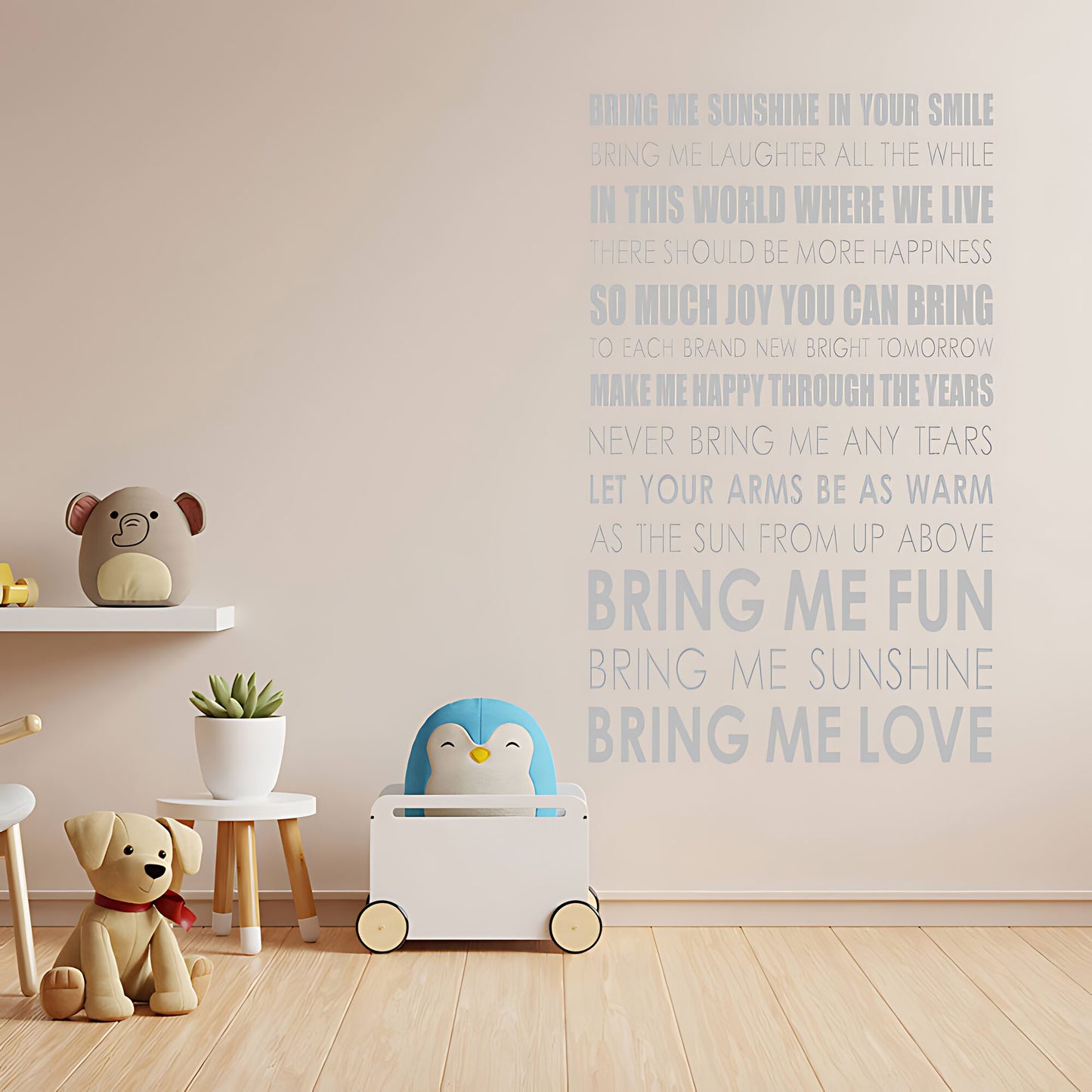 Bring Me Sunshine Song Lyrics Wall Sticker – Morecambe and Wise Music Decal