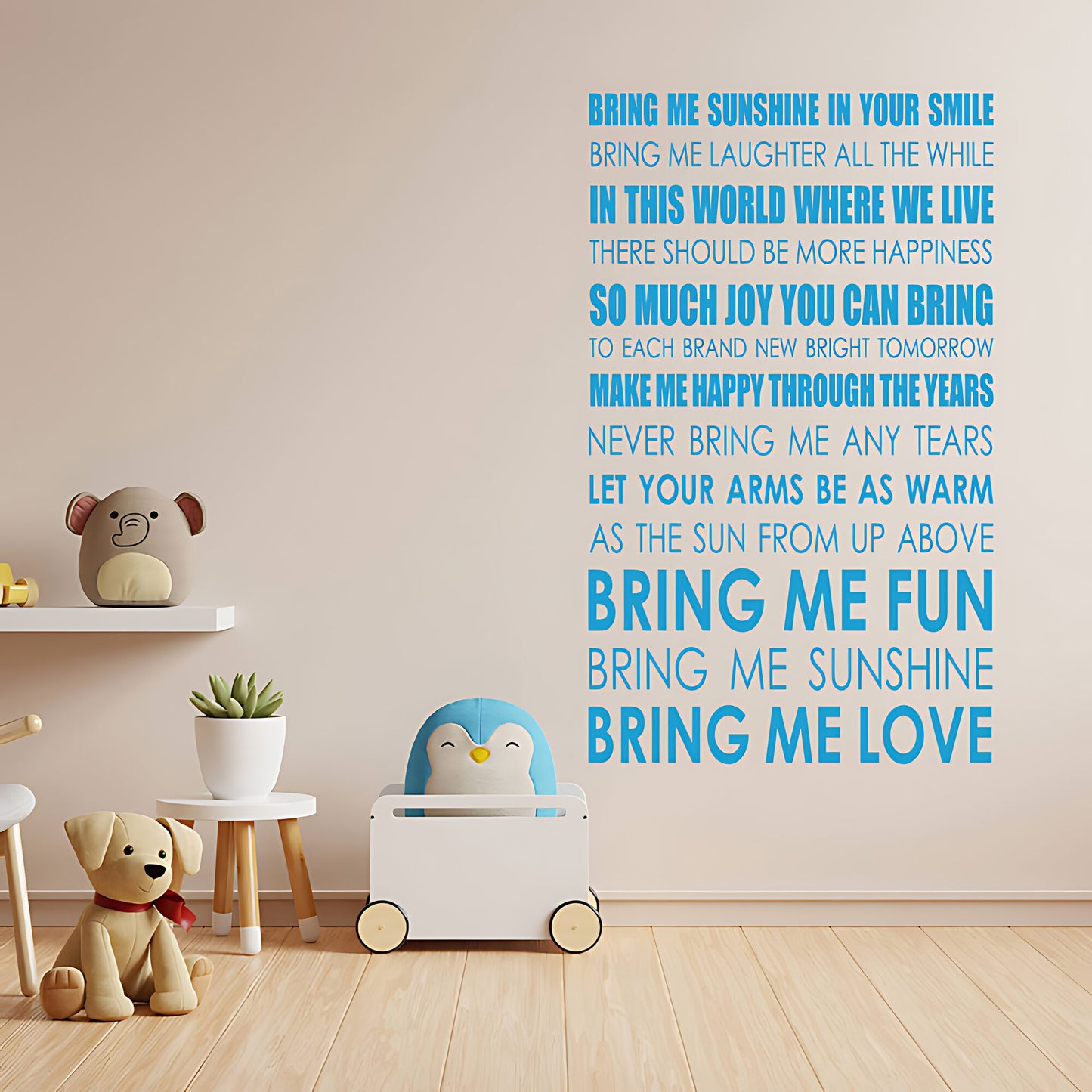 Bring Me Sunshine Song Lyrics Wall Sticker – Morecambe and Wise Music Decal