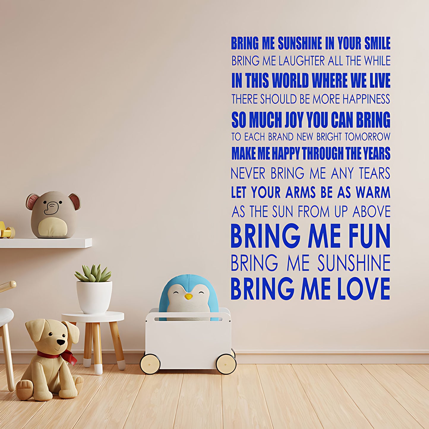 Bring Me Sunshine Song Lyrics Wall Sticker – Morecambe and Wise Music Decal