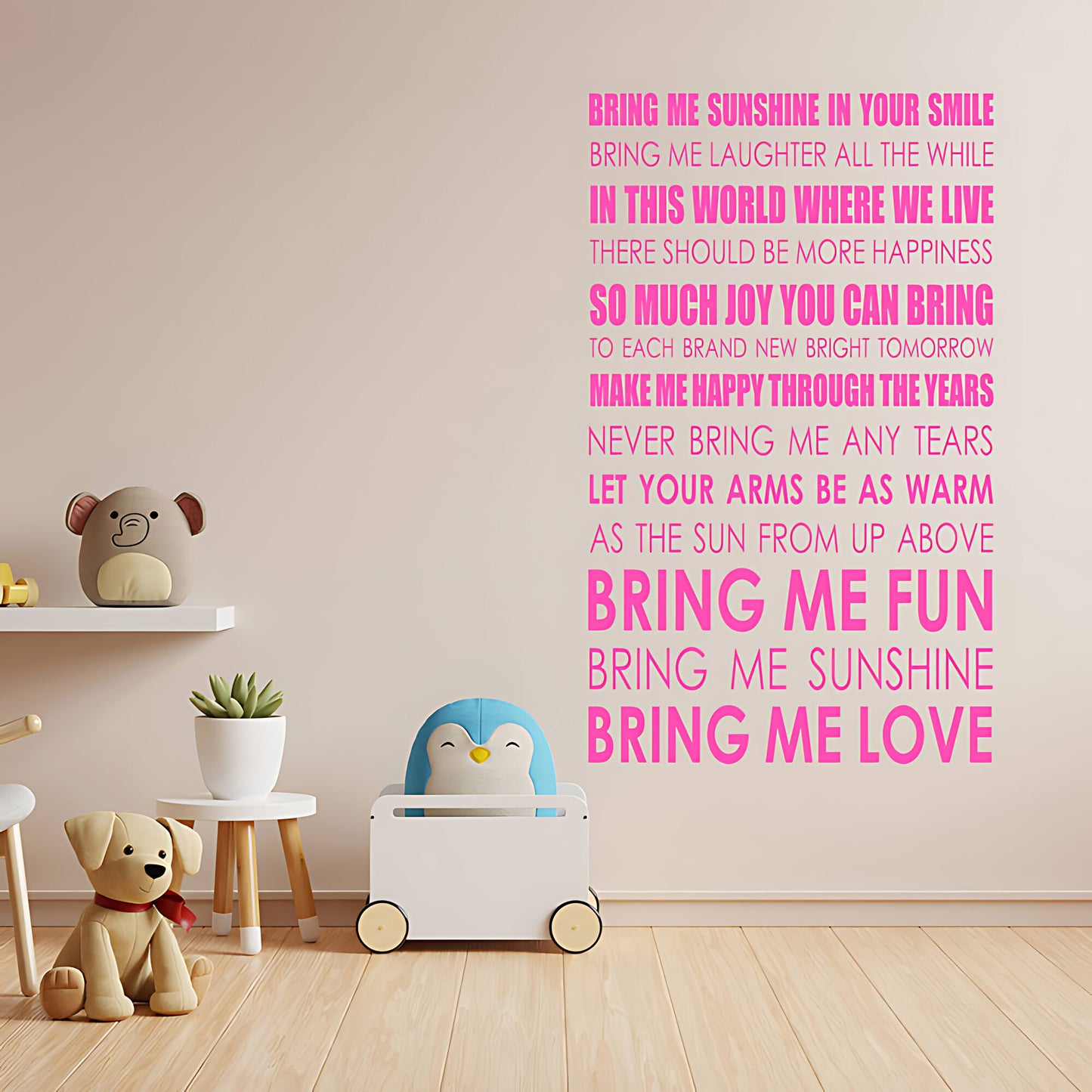 Bring Me Sunshine Song Lyrics Wall Sticker – Morecambe and Wise Music Decal