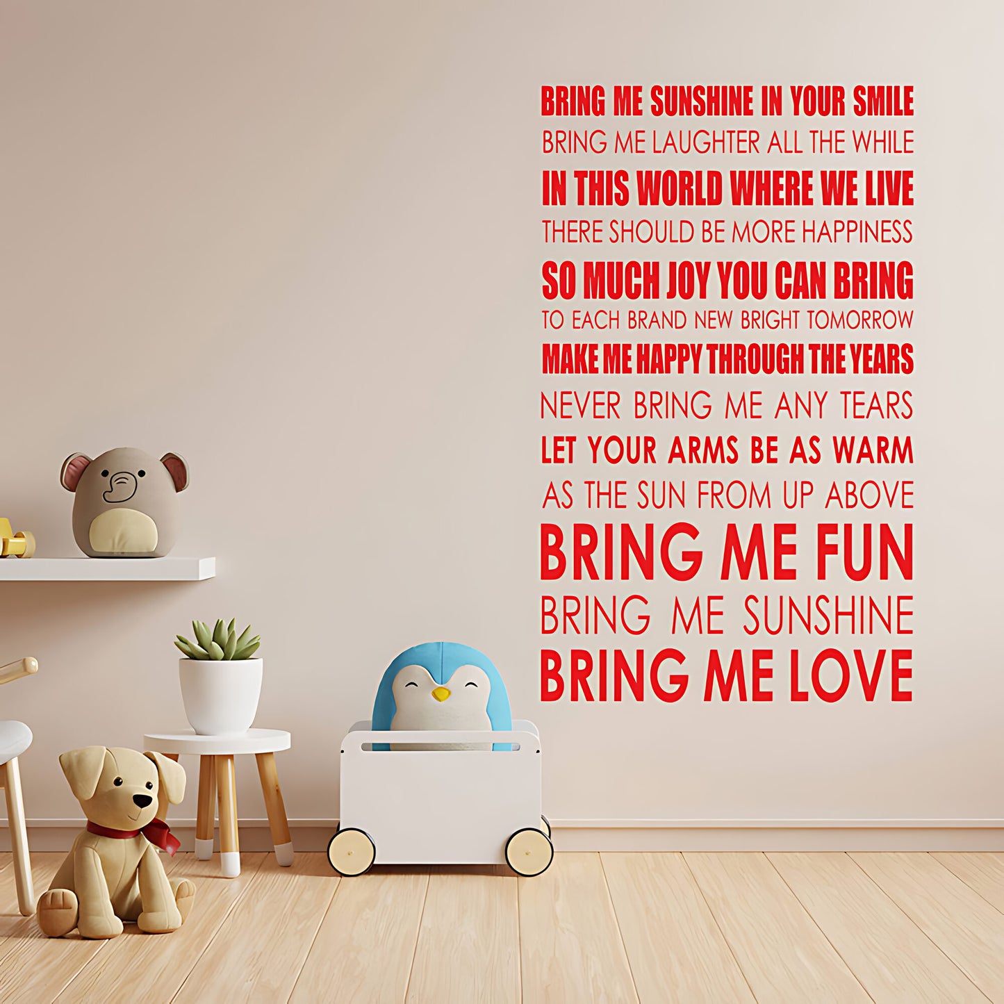 Bring Me Sunshine Song Lyrics Wall Sticker – Morecambe and Wise Music Decal