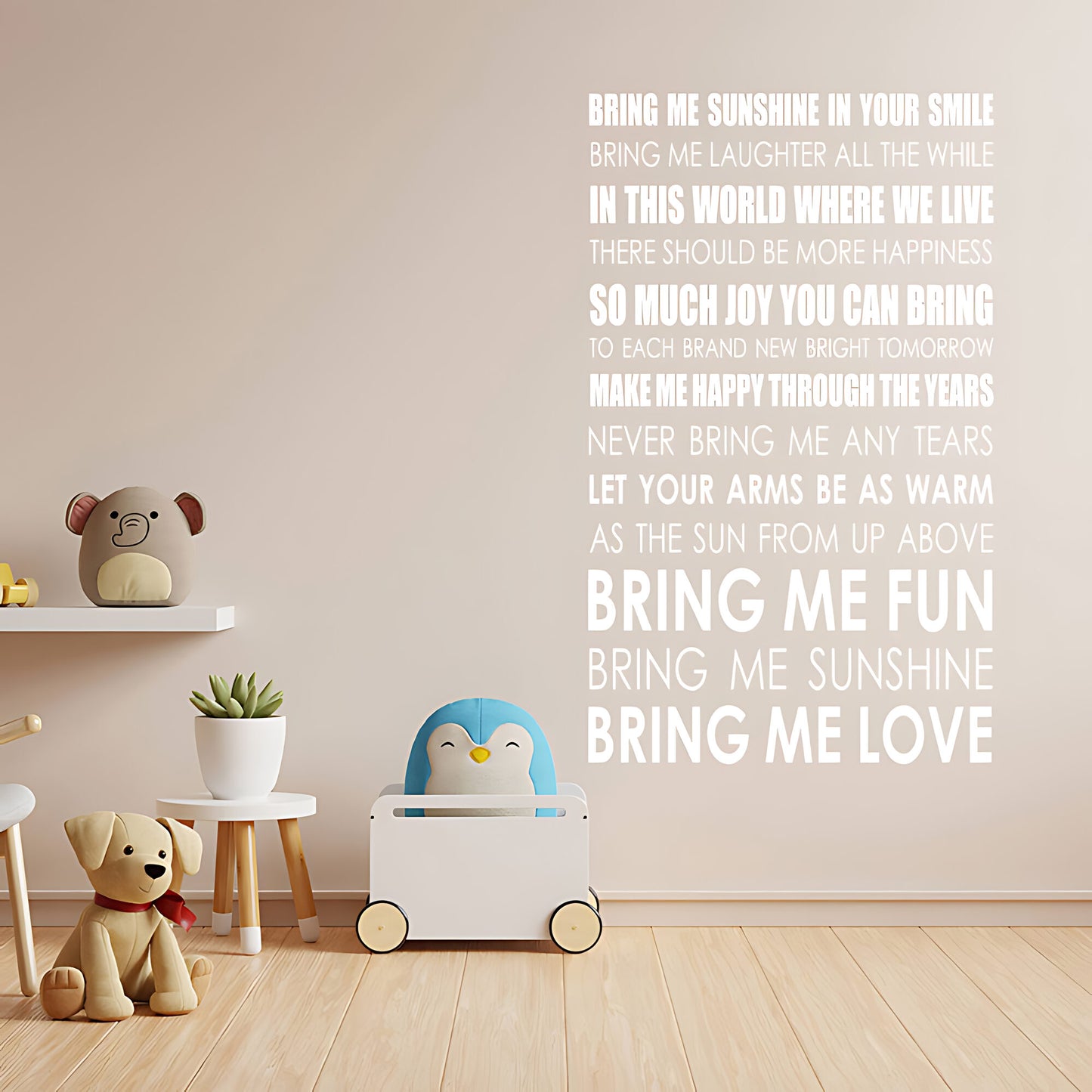Bring Me Sunshine Song Lyrics Wall Sticker – Morecambe and Wise Music Decal