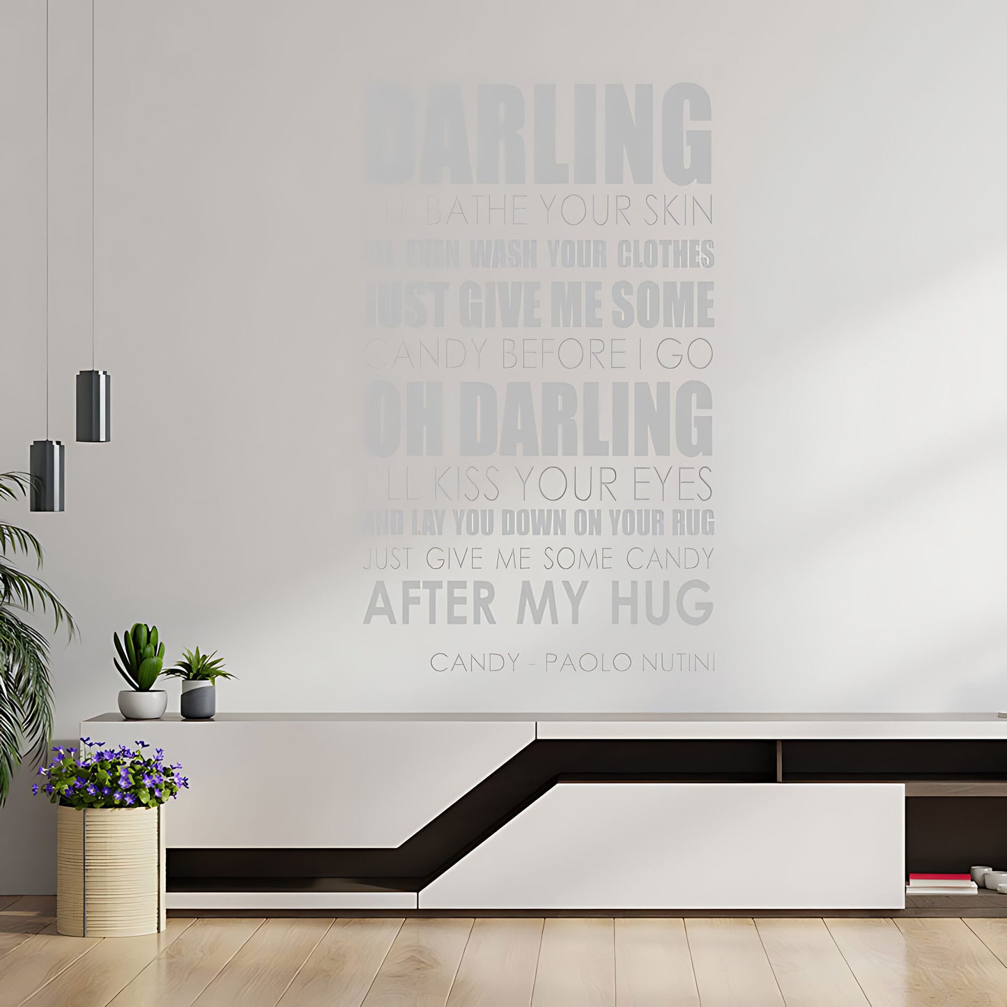 Paolo Nutini Candy Song Lyrics Wall Sticker – Music Quote Decal
