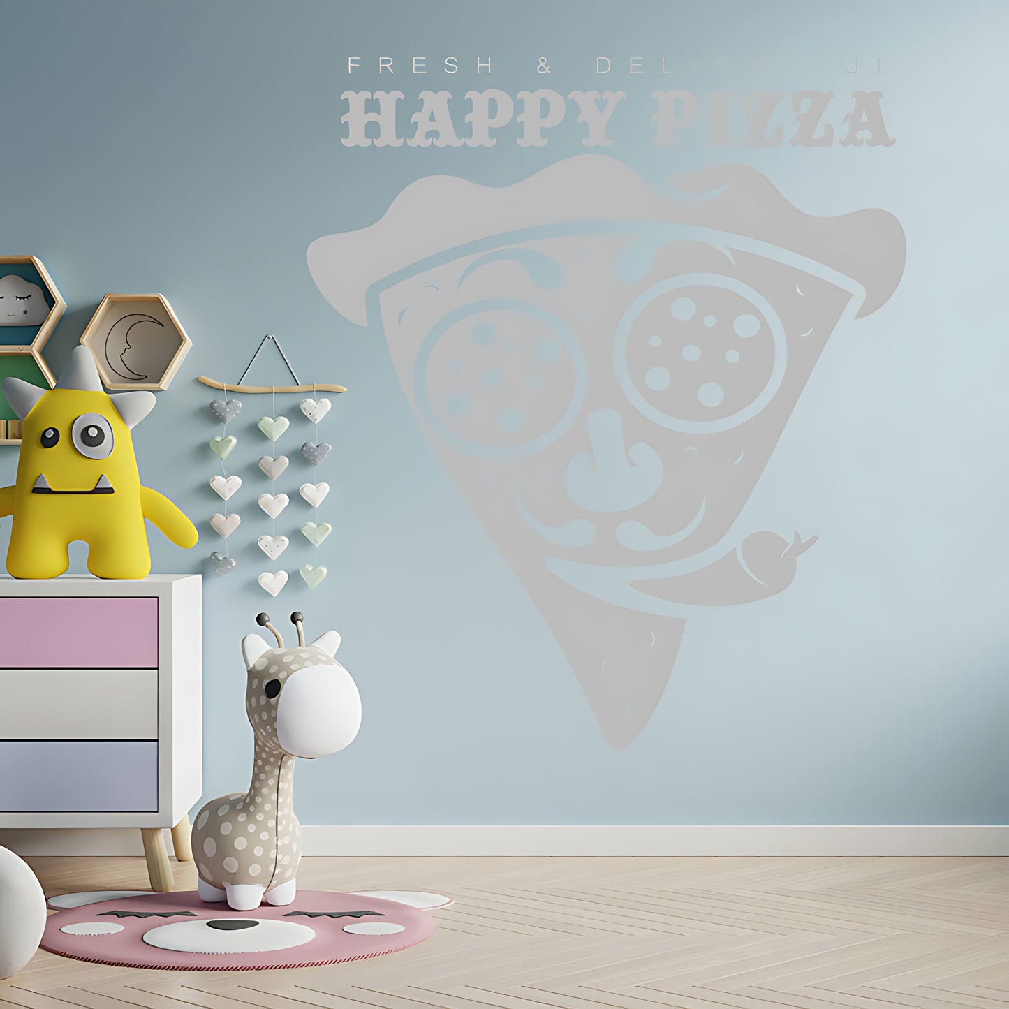Fast Food Pizza Wall Sticker - Restaurant Decal